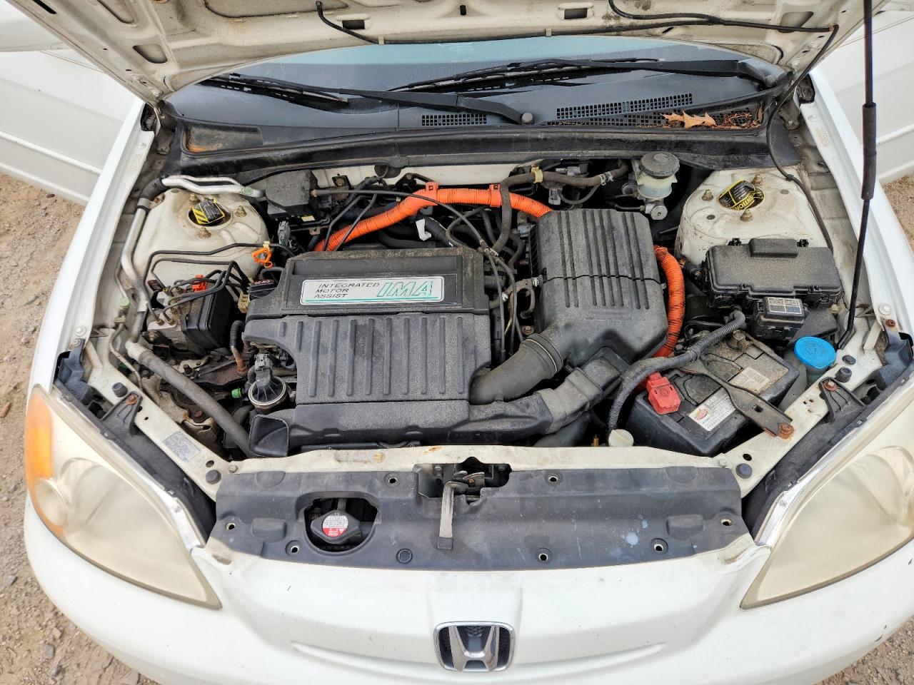 2003 Honda Civic Hybrid White vin: JHMES96683S028460