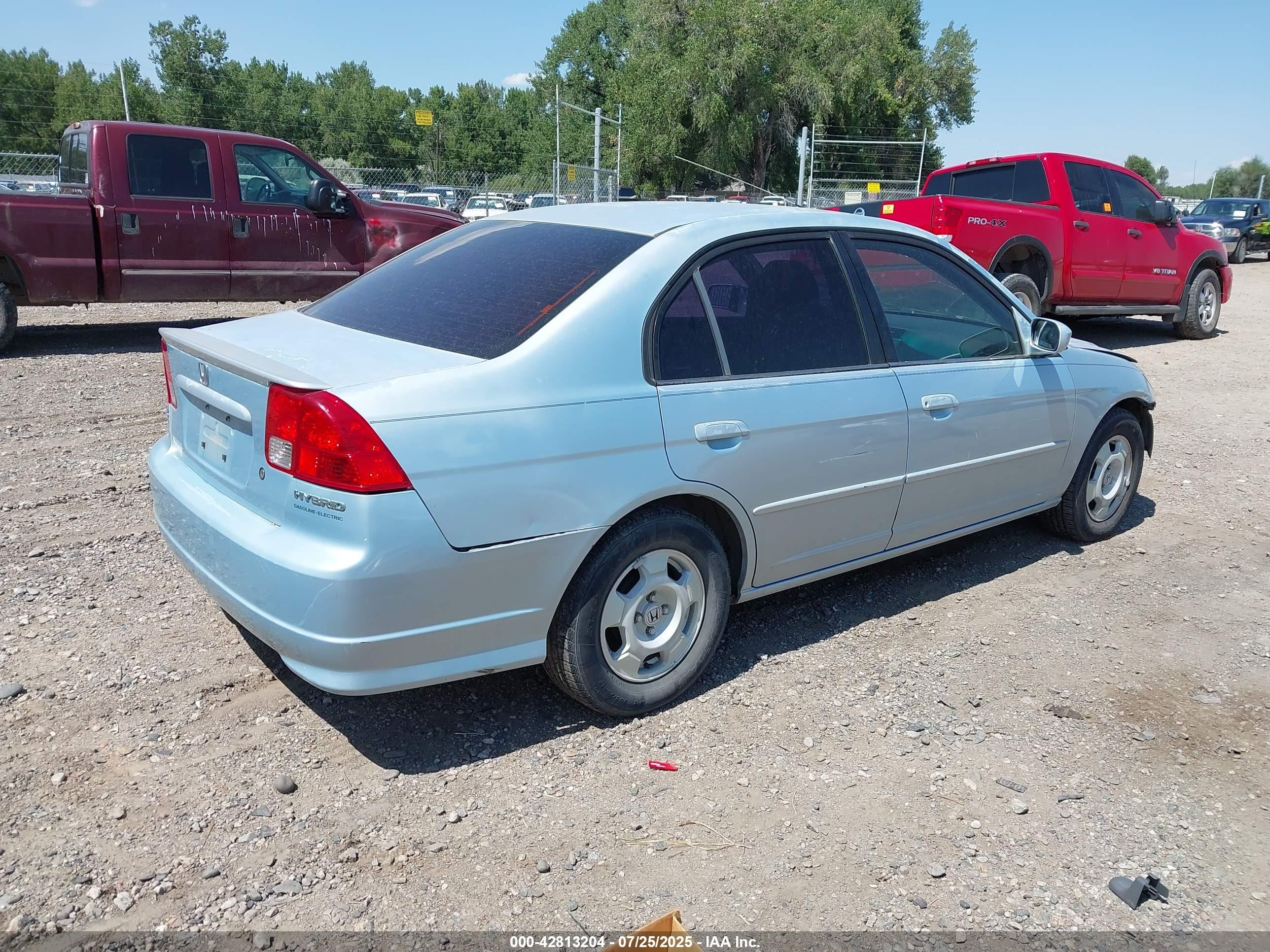 2005 Honda Civic Hybrid Серебряный vin: JHMES96685S006056