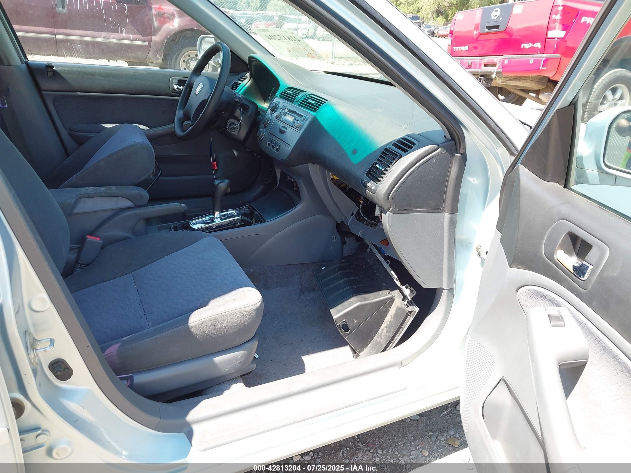 2005 Honda Civic Hybrid Серебряный vin: JHMES96685S006056