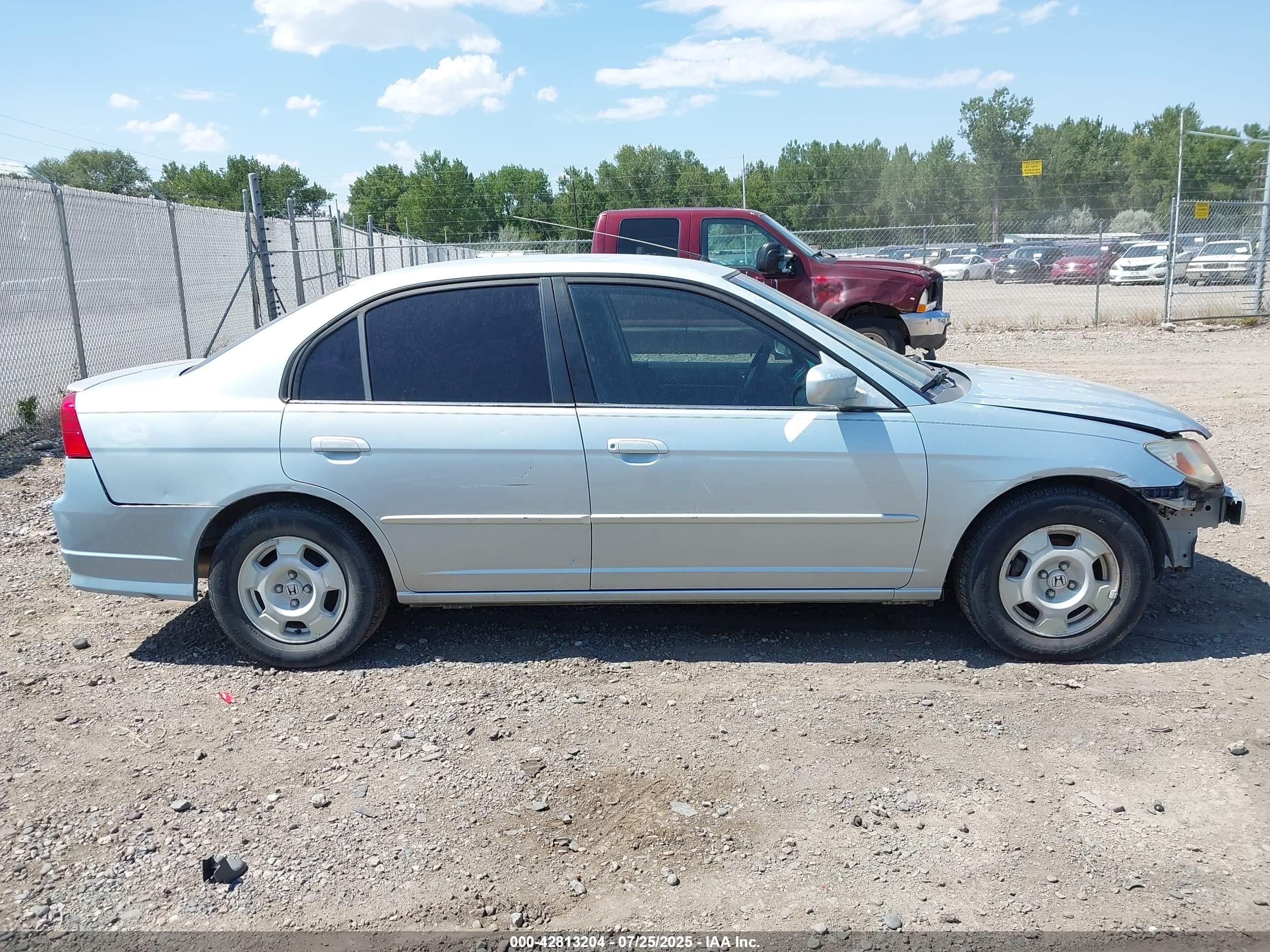 2005 Honda Civic Hybrid Серебряный vin: JHMES96685S006056