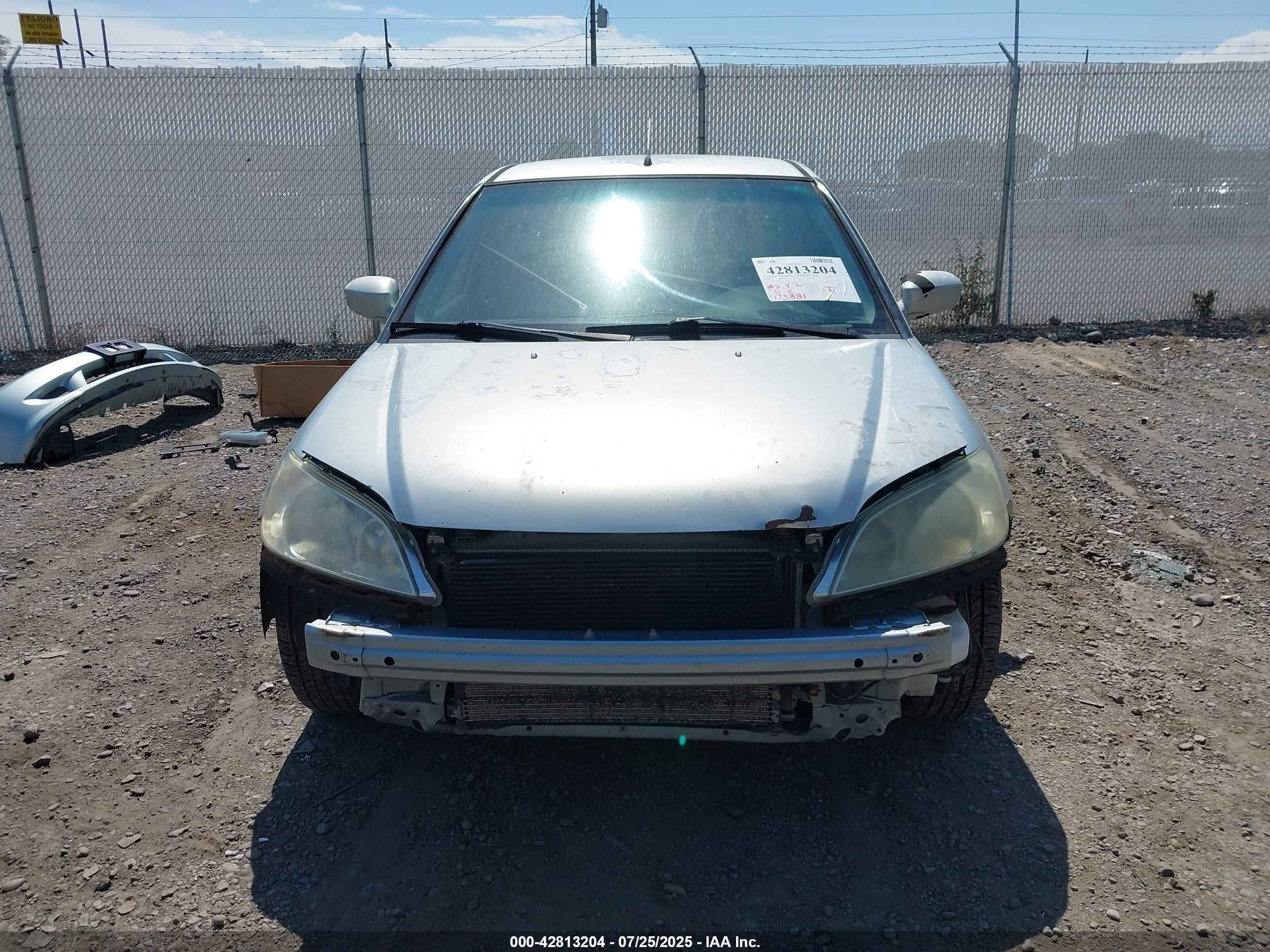 2005 Honda Civic Hybrid Серебряный vin: JHMES96685S006056