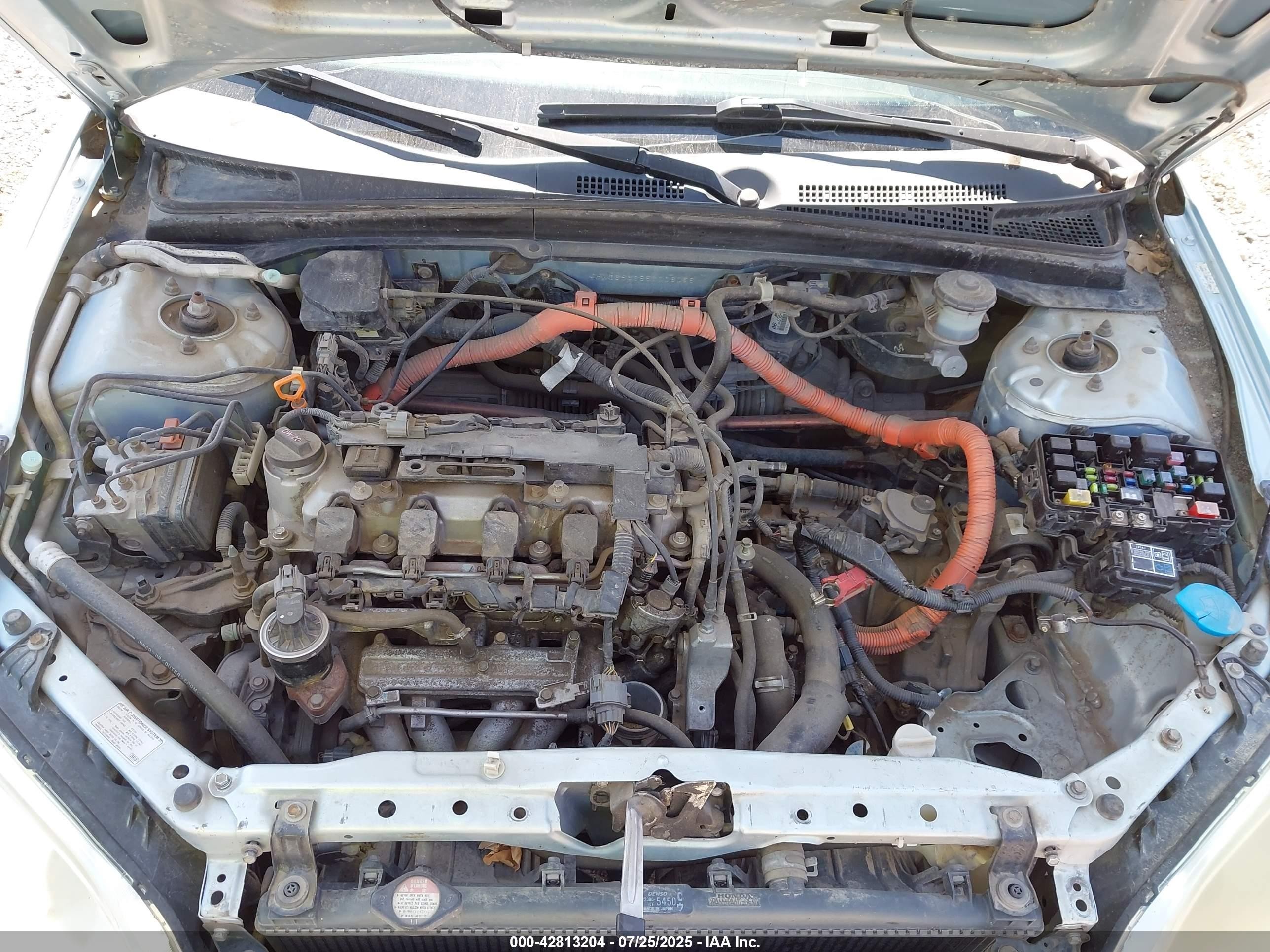 2005 Honda Civic Hybrid Серебряный vin: JHMES96685S006056