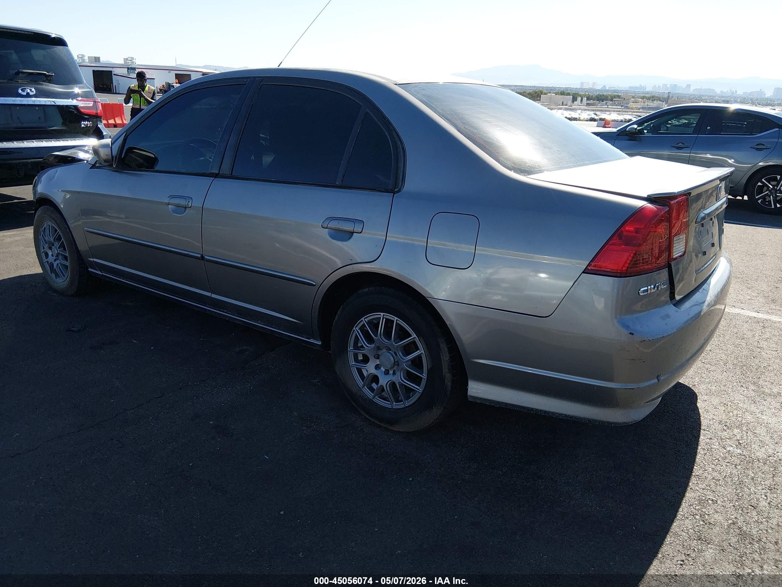 2005 Honda Civic Hybrid   Gray vin: JHMES96685S022807