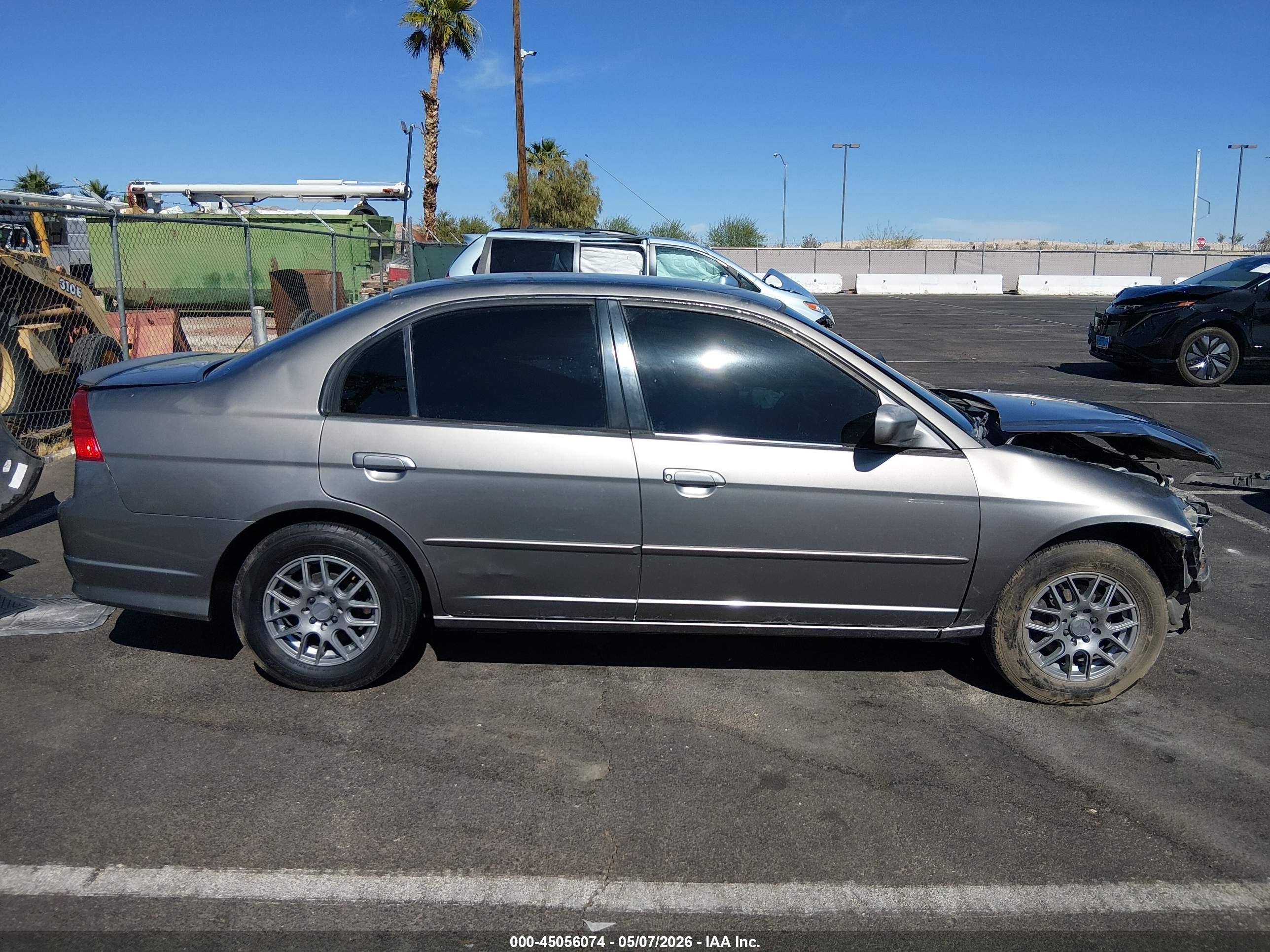 2005 Honda Civic Hybrid   Gray vin: JHMES96685S022807