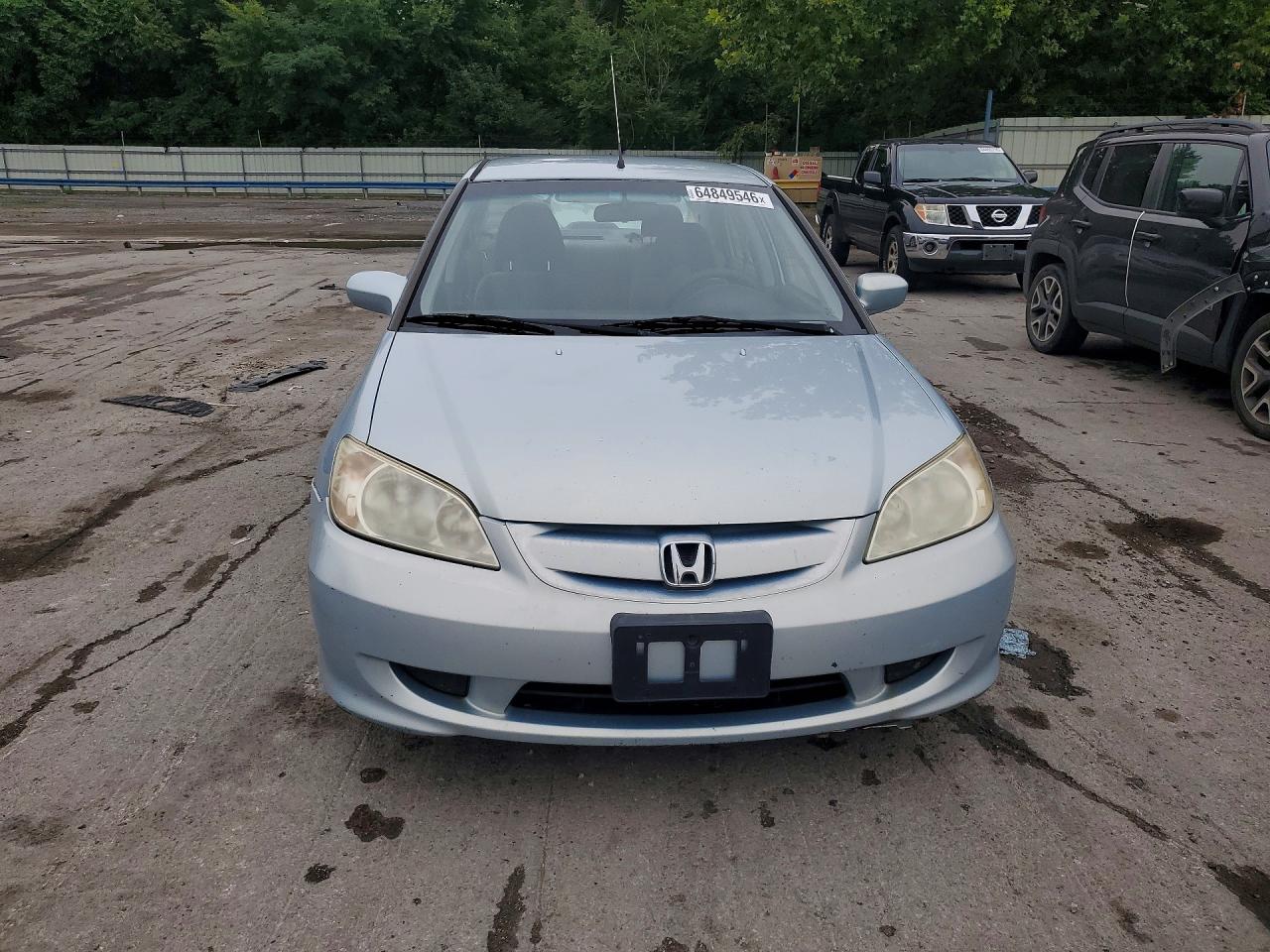 2005 Honda Civic Hybrid Blue vin: JHMES96695S005756