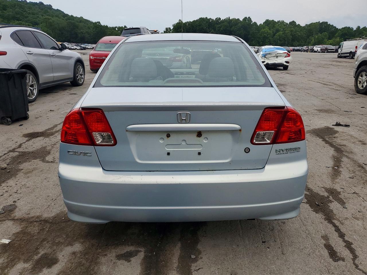 2005 Honda Civic Hybrid Blue vin: JHMES96695S005756