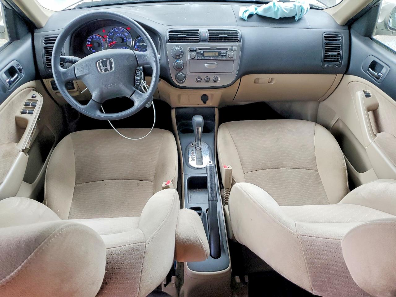 2003 Honda Civic Hybrid Gray vin: JHMES966X3S031263