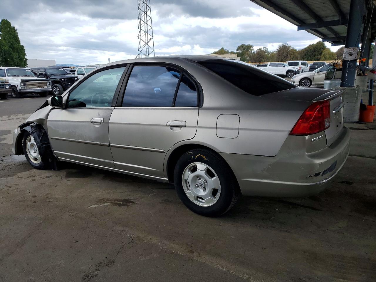2003 Honda Civic Hybrid Gray vin: JHMES966X3S031263