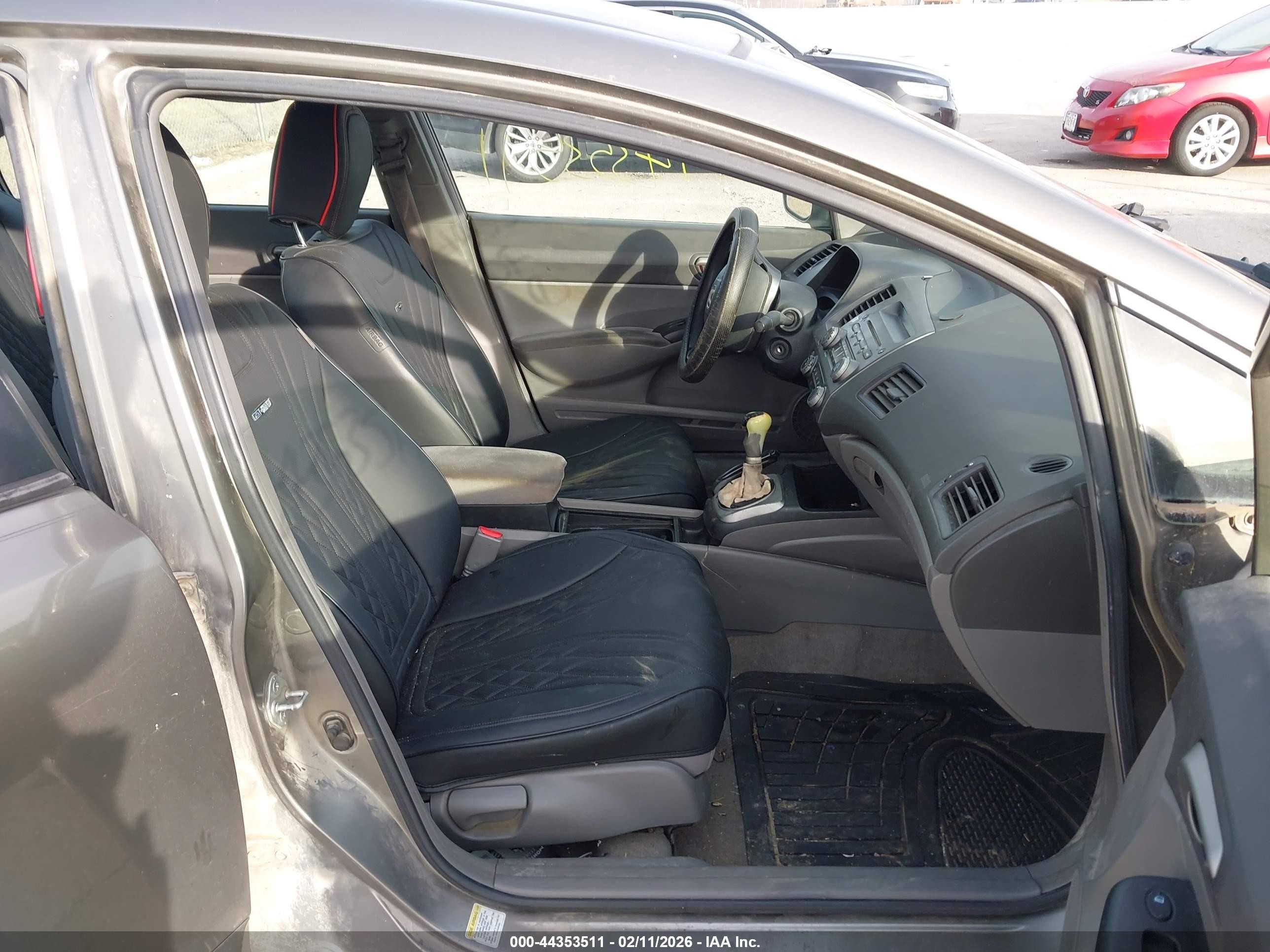 2006 Honda Civic Lx Gray vin: JHMFA15526S002491