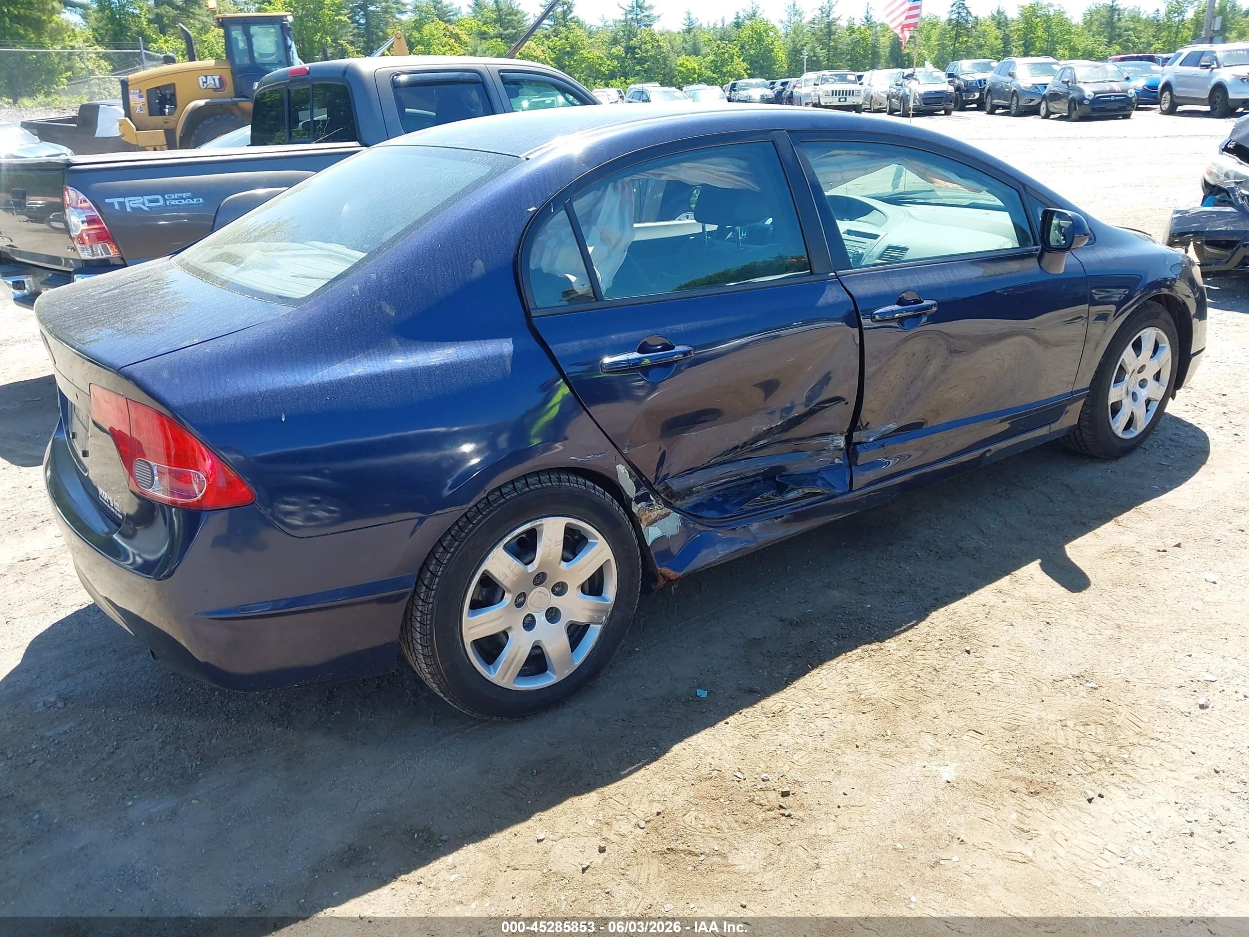 2007 Honda Civic Lx Dark Blue vin: JHMFA16507S002246