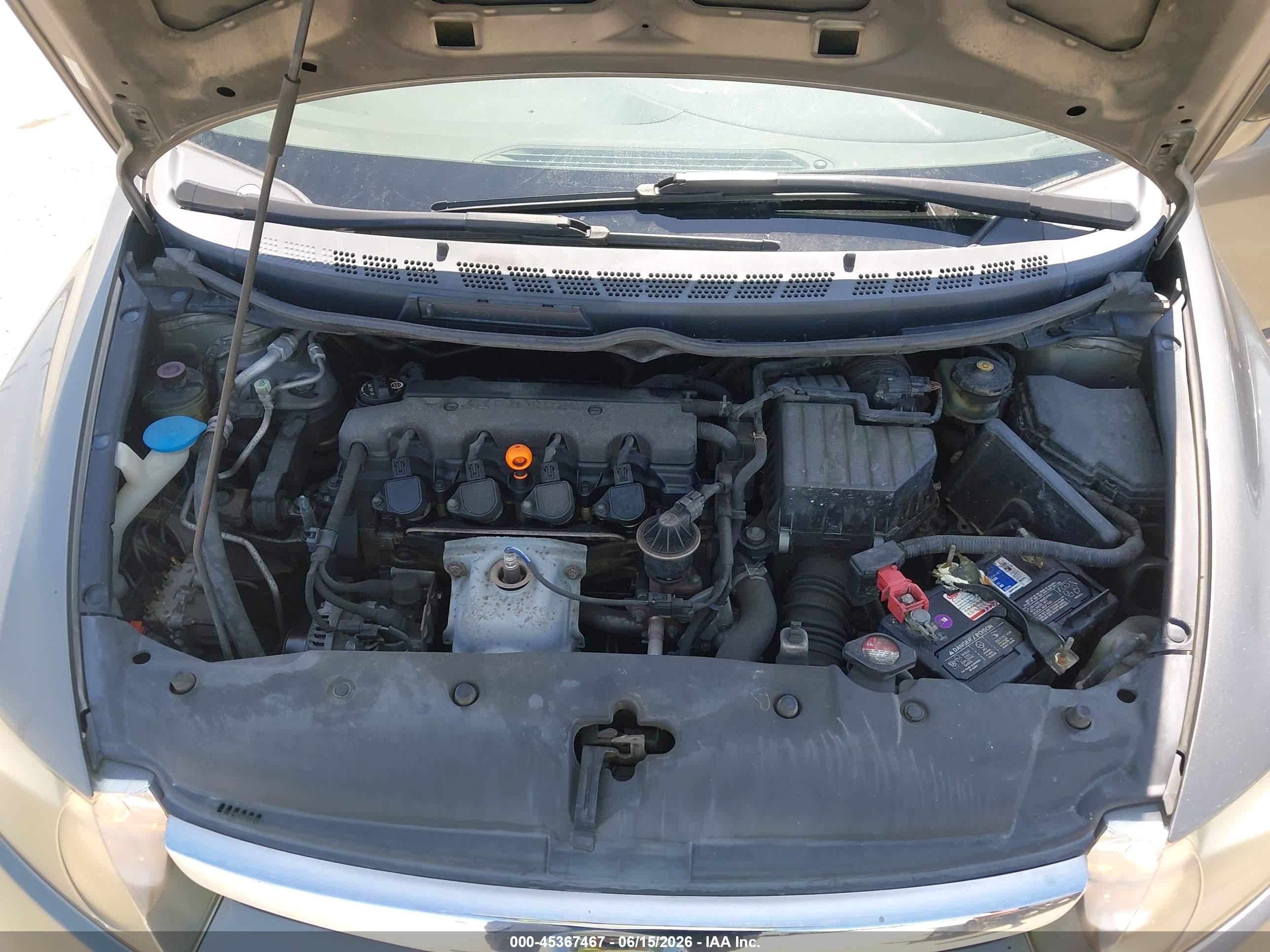 2006 Honda Civic Lx Silver vin: JHMFA16516S010774