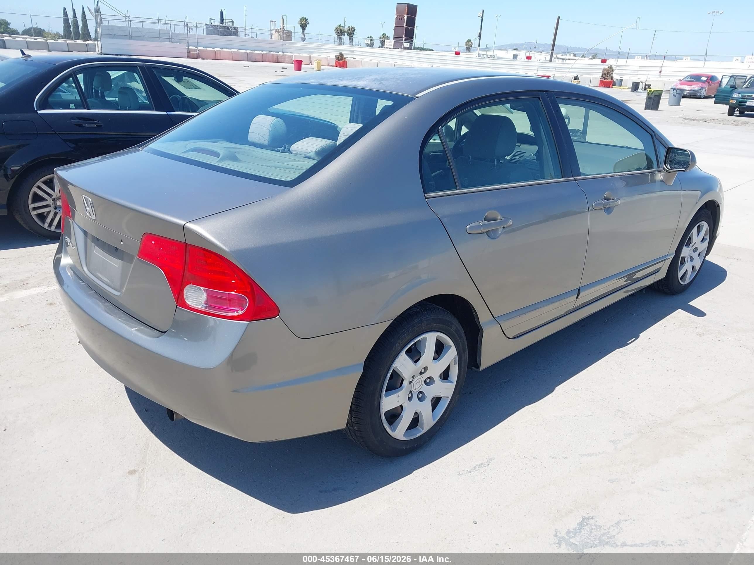 2006 Honda Civic Lx Silver vin: JHMFA16516S010774