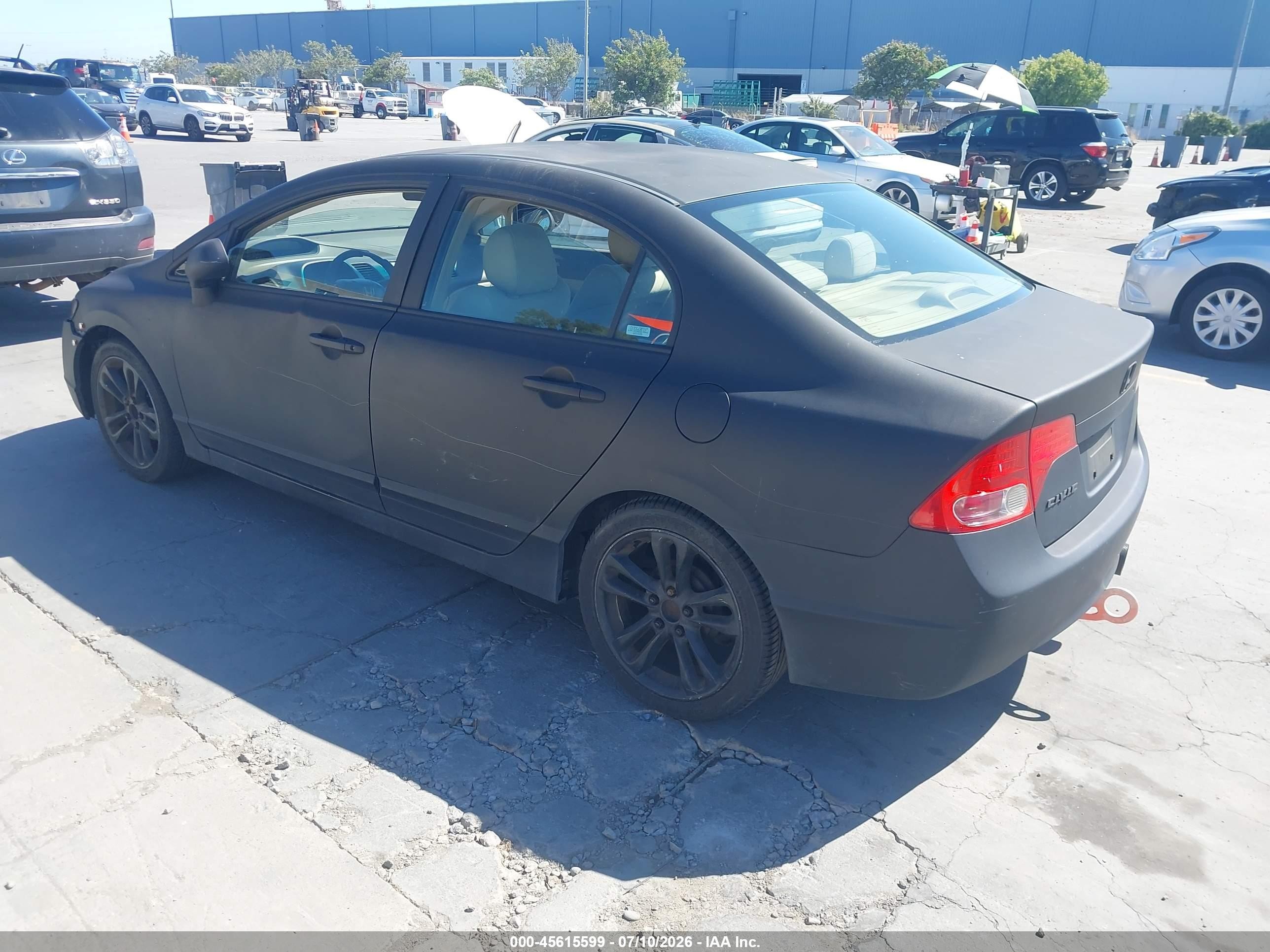 2006 Honda Civic Lx Black vin: JHMFA16516S013366