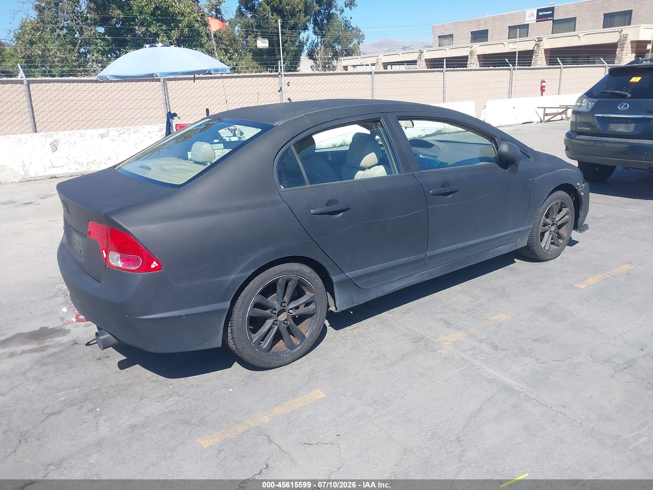 2006 Honda Civic Lx Black vin: JHMFA16516S013366