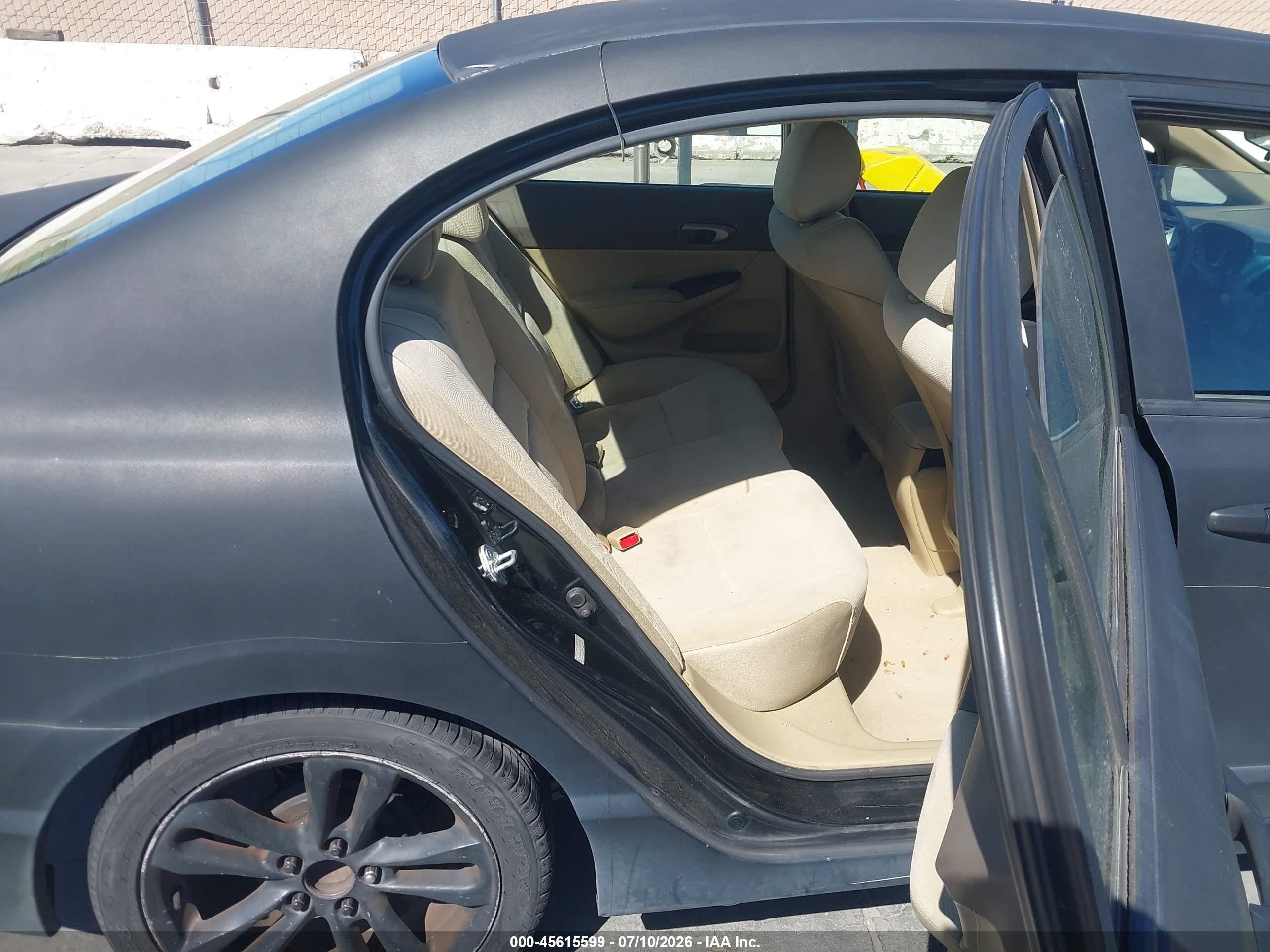 2006 Honda Civic Lx Black vin: JHMFA16516S013366