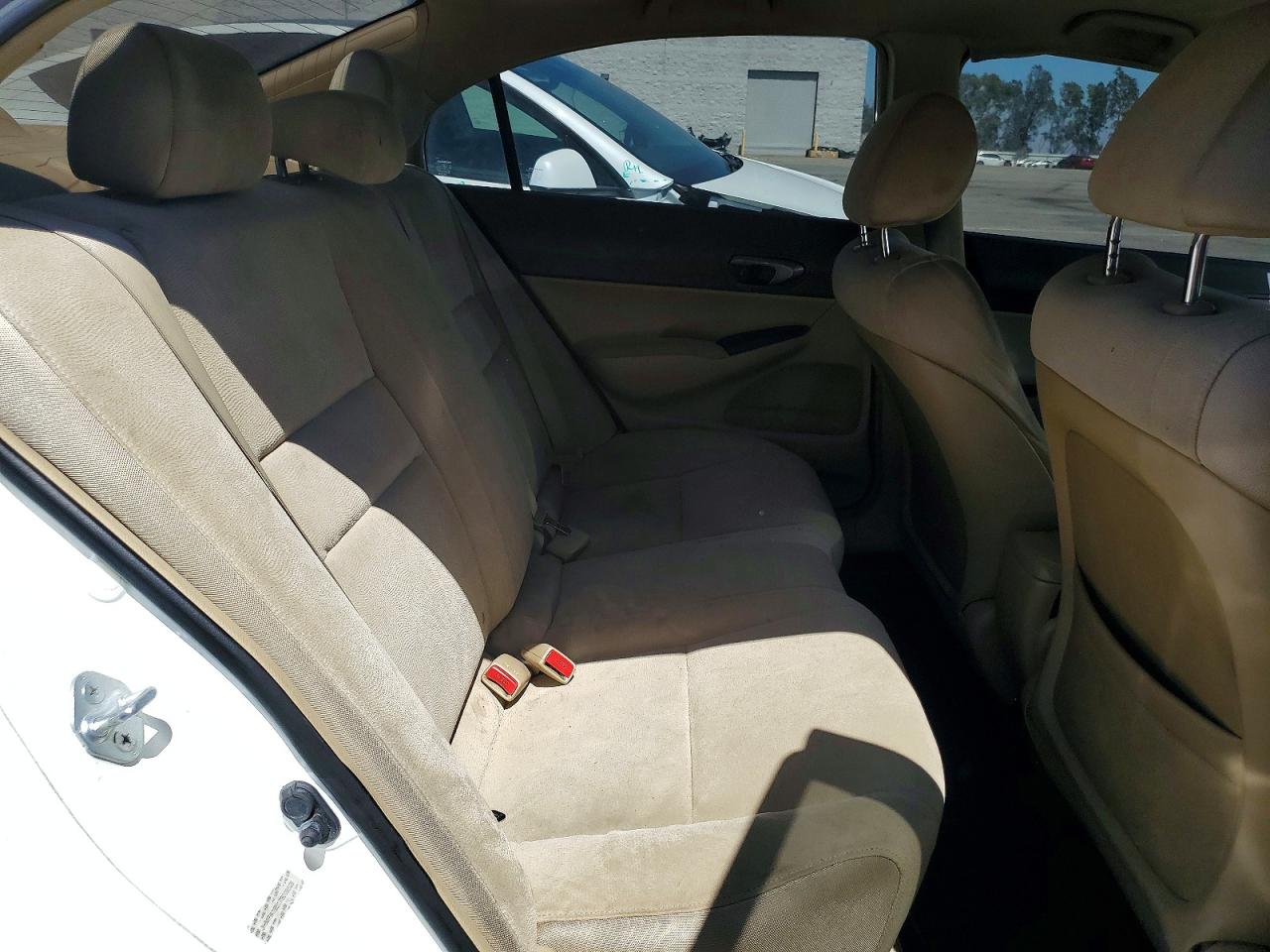 2007 Honda Civic Lx White vin: JHMFA16517S009528