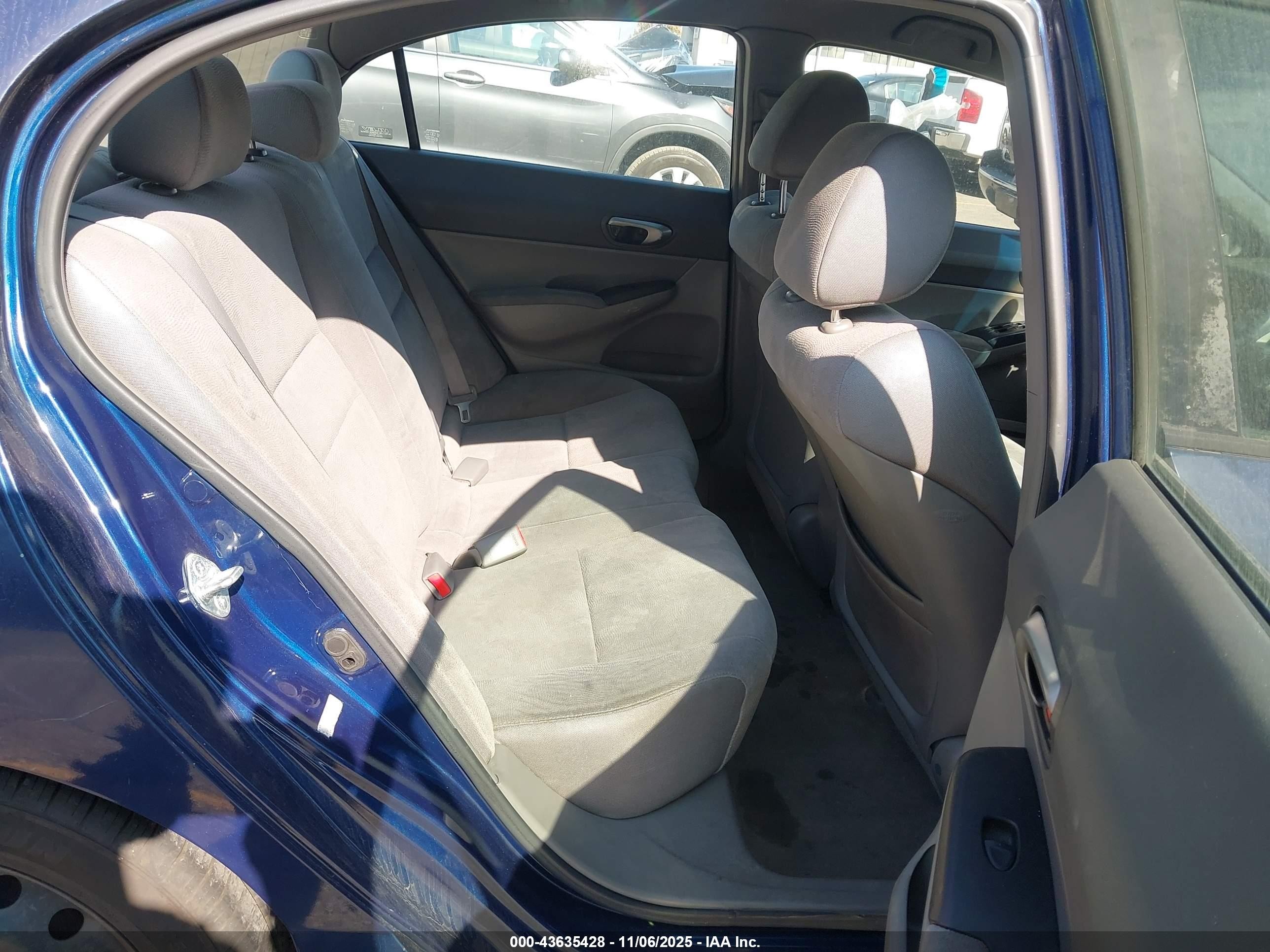 2007 Honda Civic Lx Blue vin: JHMFA16527S001048