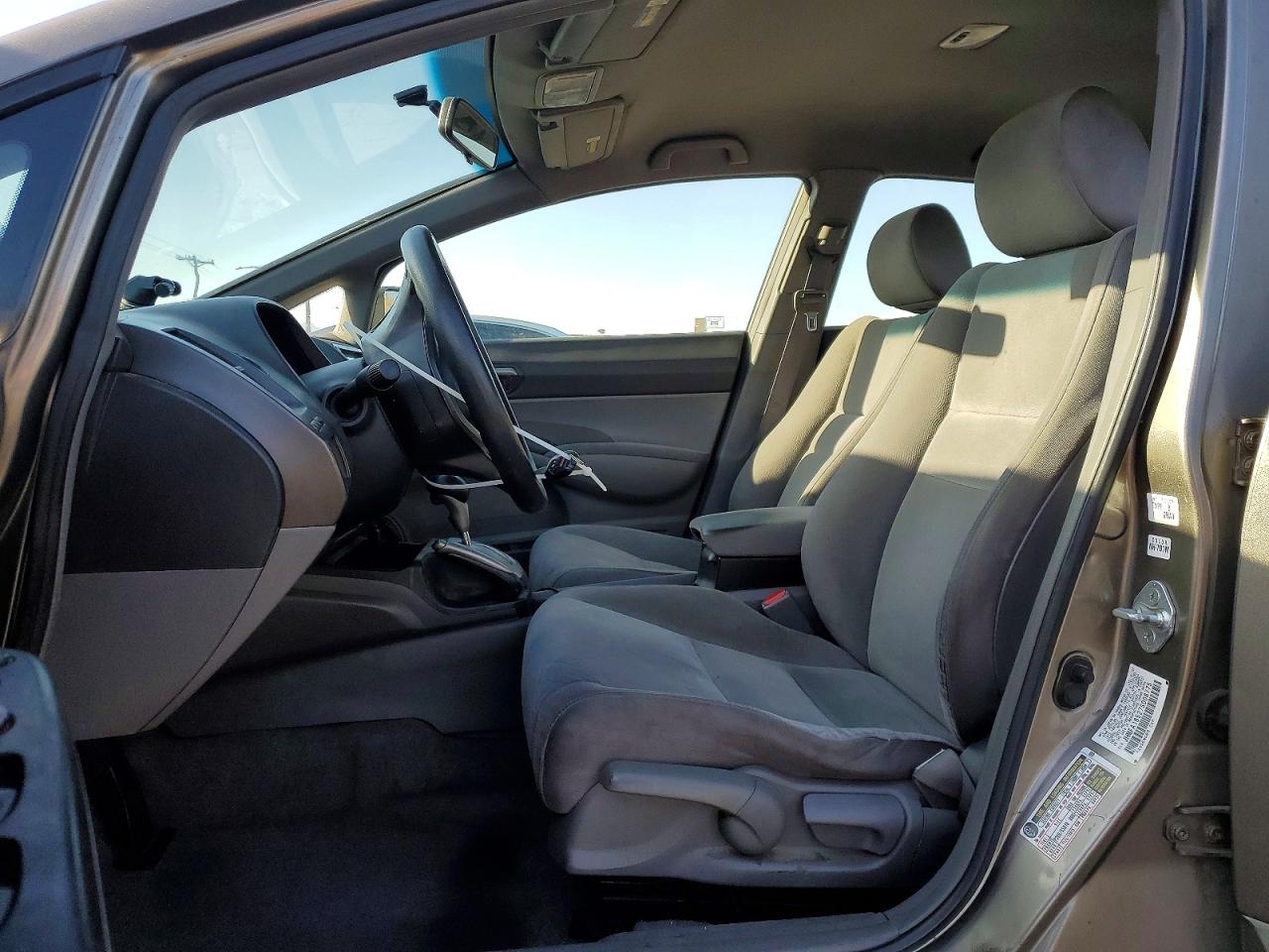 2007 Honda Civic Lx Gray vin: JHMFA16527S008775