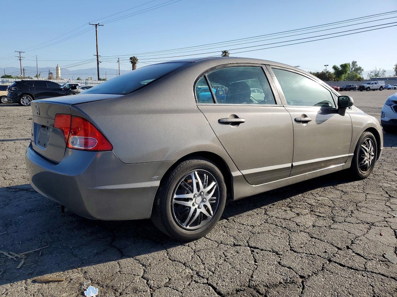 2007 Honda Civic Lx Gray vin: JHMFA16527S008775