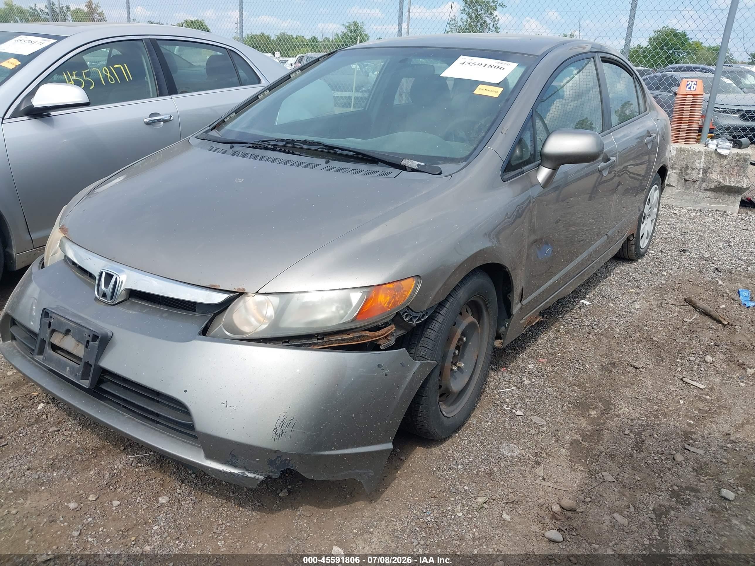 2008 Honda Civic Lx Gold vin: JHMFA16528S001357