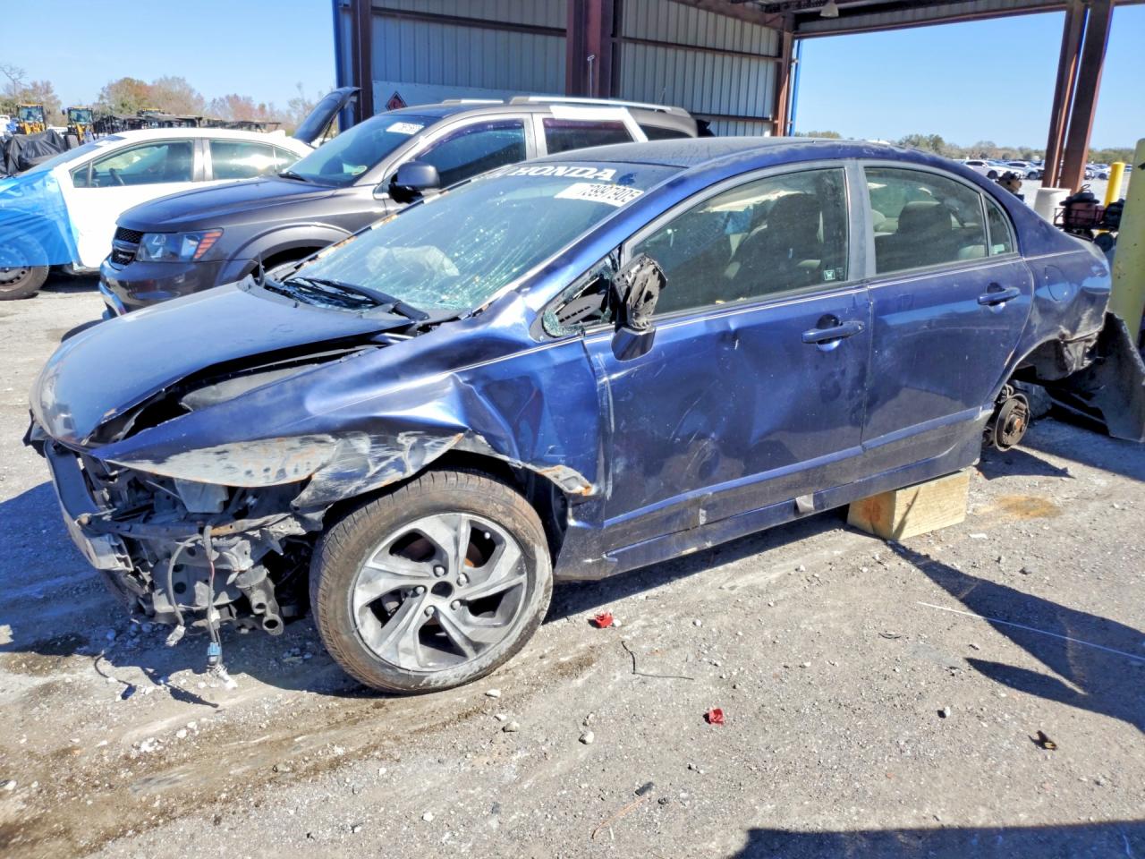 2006 Honda Civic Lx Синий vin: JHMFA16536S000506