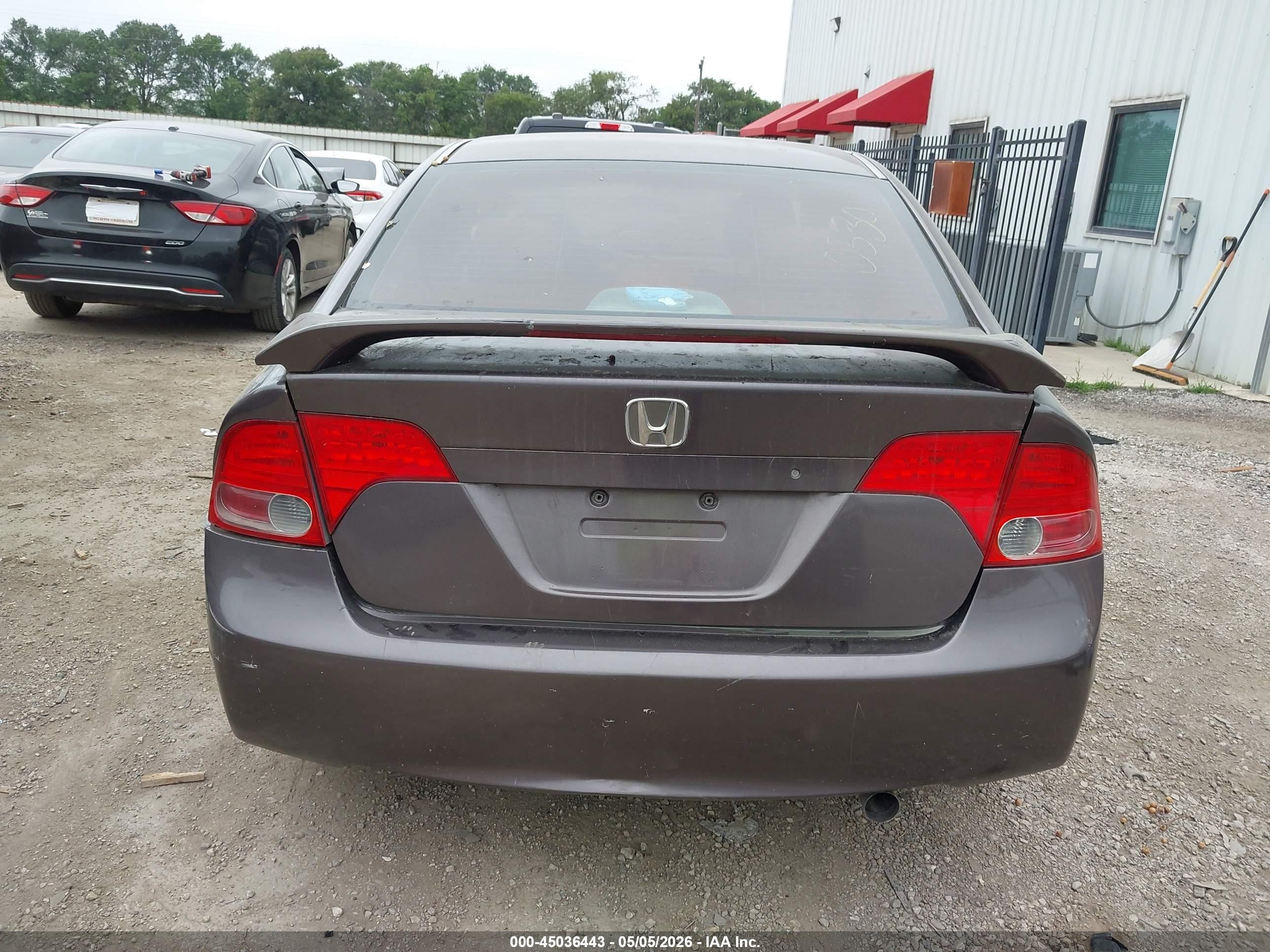 2007 Honda Civic Lx Purple vin: JHMFA16537S006596