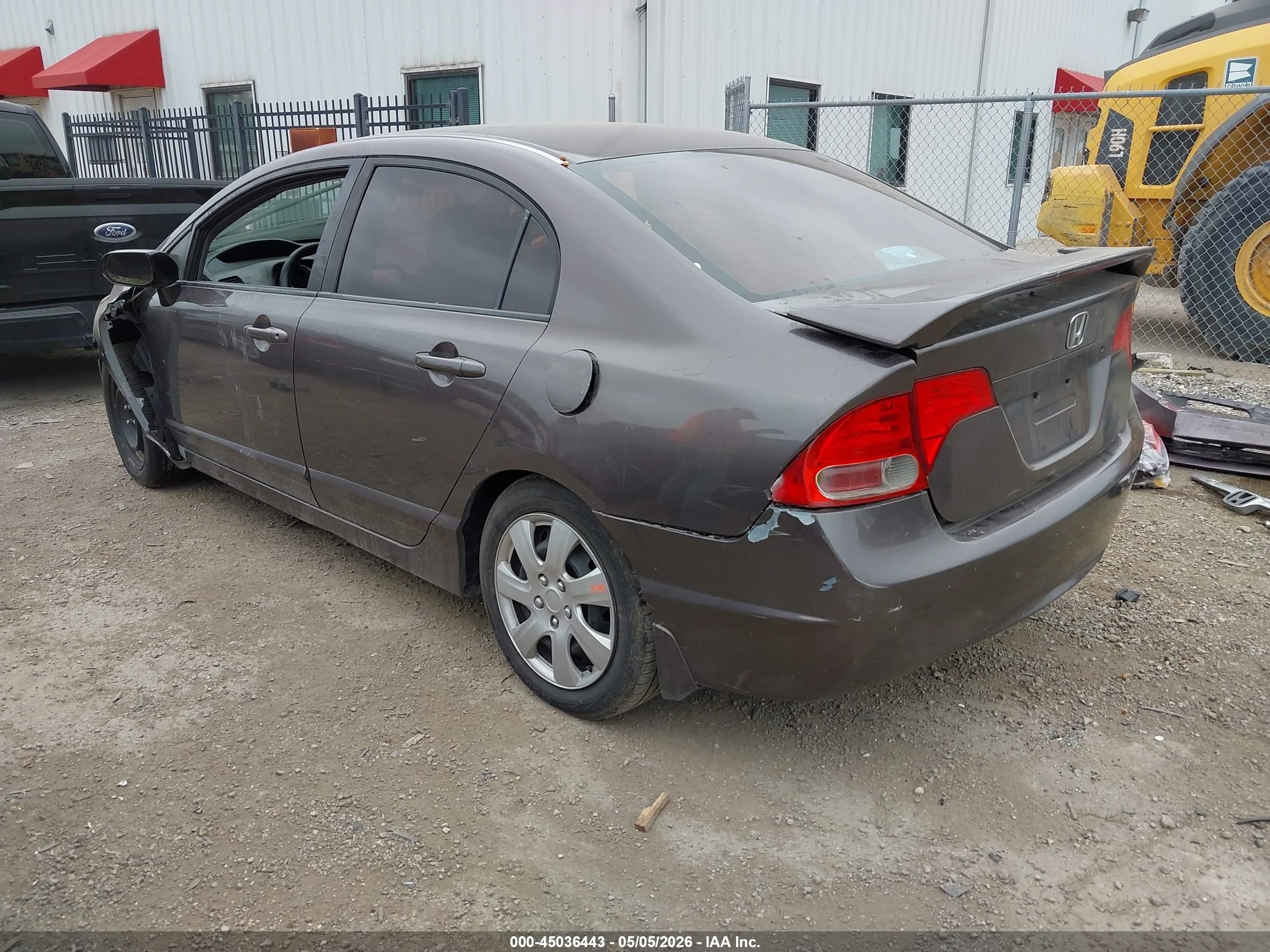 2007 Honda Civic Lx Purple vin: JHMFA16537S006596