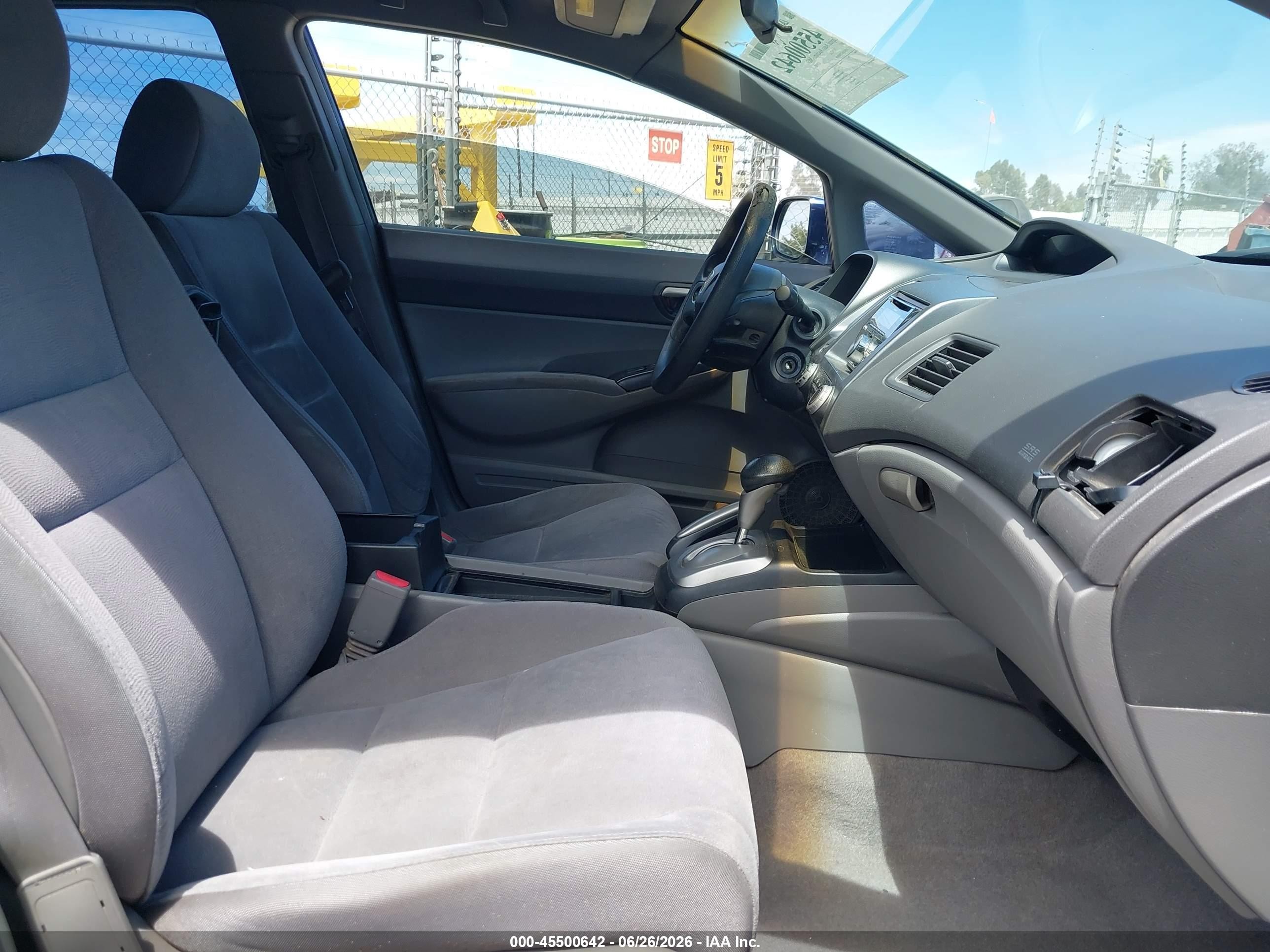 2007 Honda Civic Lx Blue vin: JHMFA16537S006839