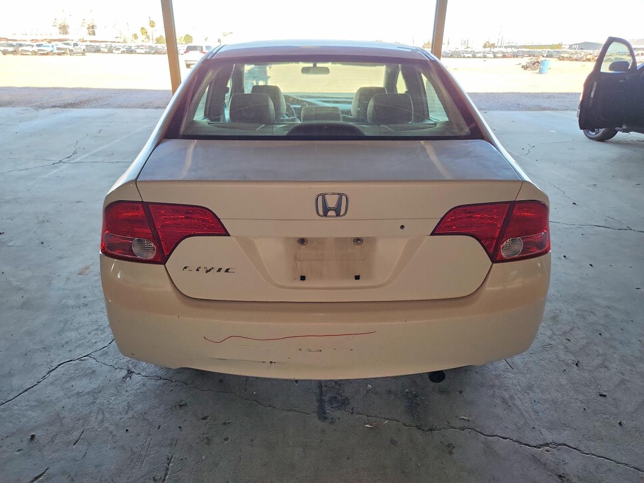 2008 Honda Civic Lx White vin: JHMFA16538S001156