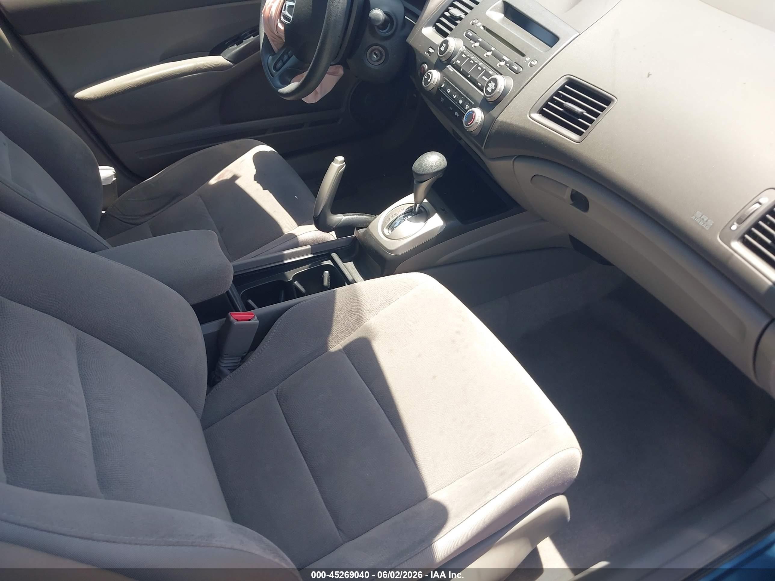 2006 Honda Civic Lx Blue vin: JHMFA16546S013054