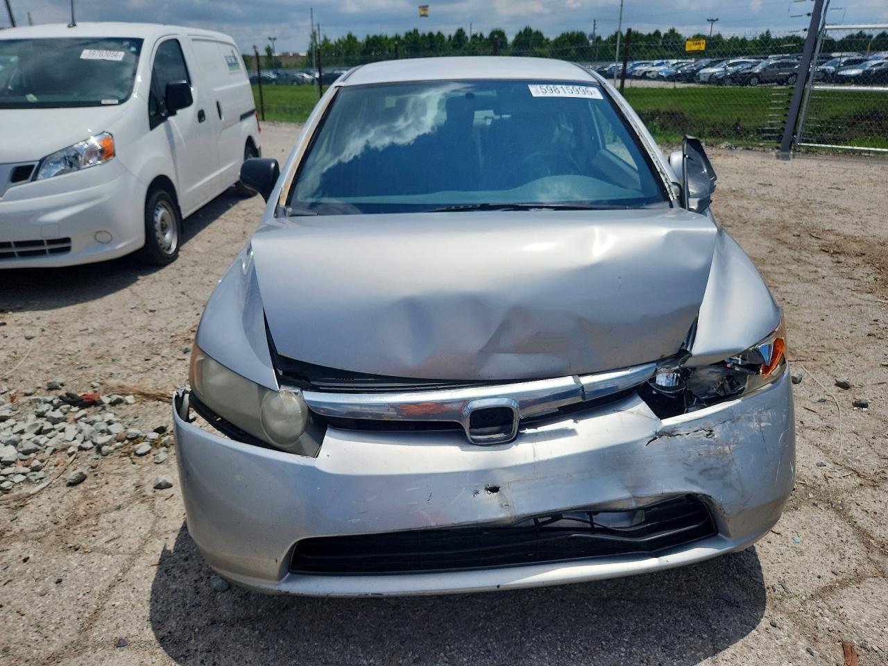 2008 Honda Civic Lx Silver vin: JHMFA16548S000355