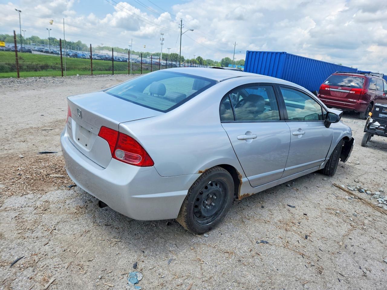 2008 Honda Civic Lx Silver vin: JHMFA16548S000355