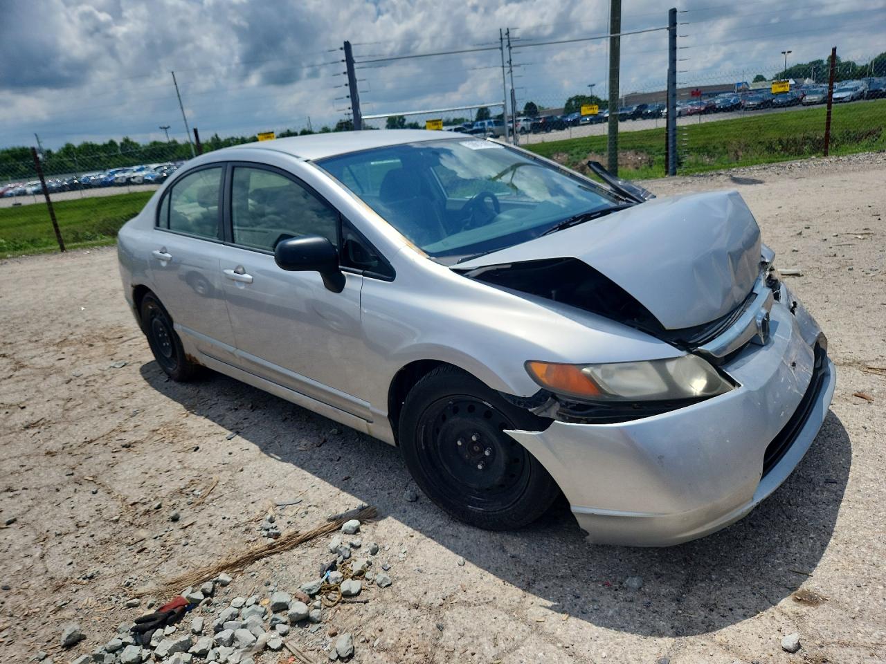 2008 Honda Civic Lx Silver vin: JHMFA16548S000355