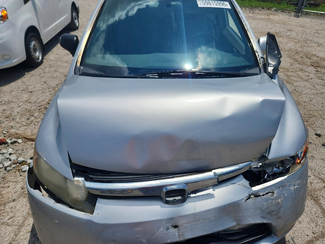2008 Honda Civic Lx Silver vin: JHMFA16548S000355