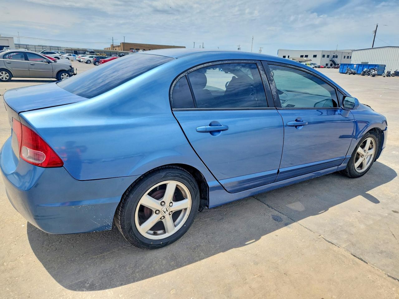 2007 Honda Civic Lx Синий vin: JHMFA16557S007815