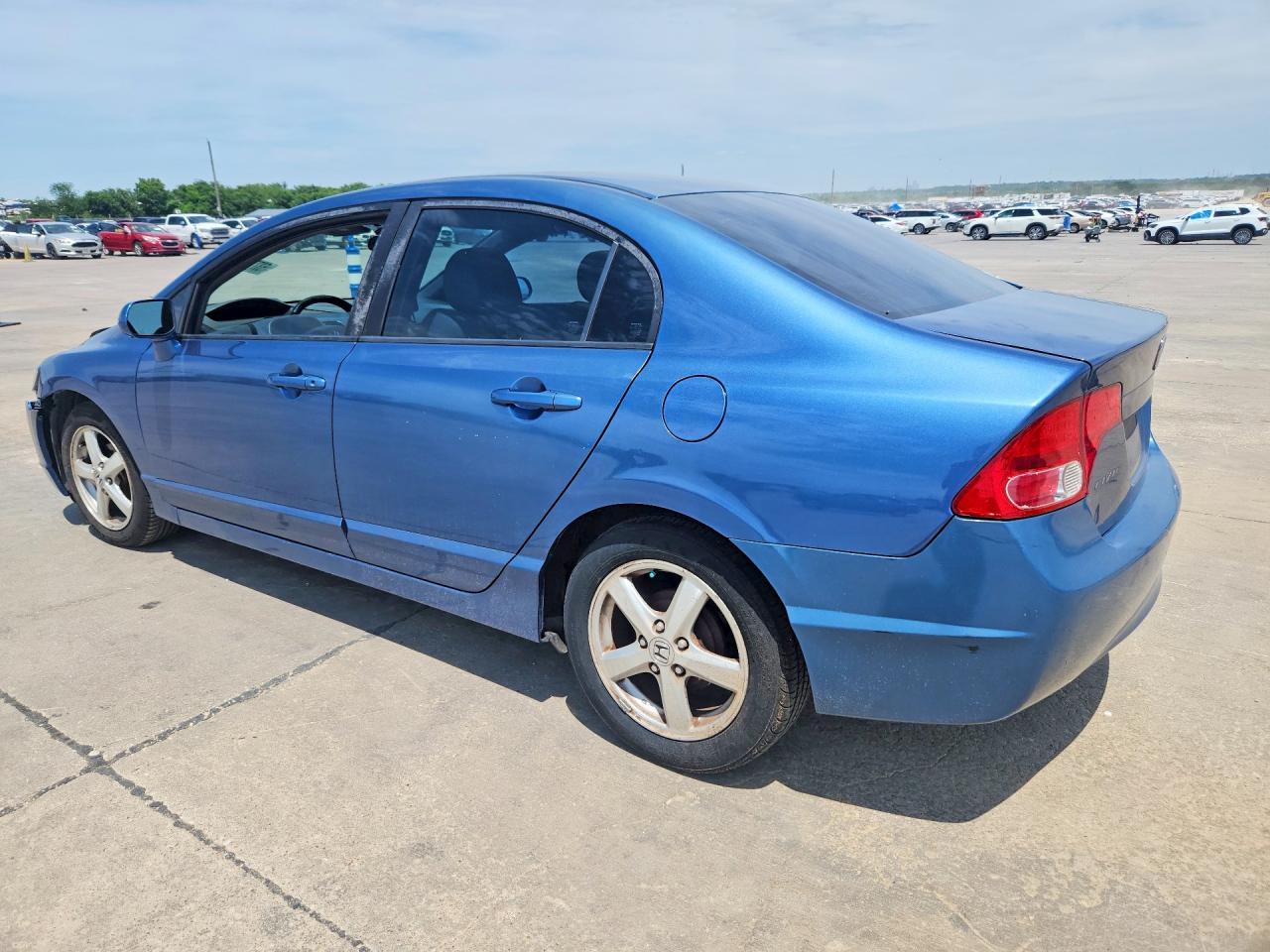 2007 Honda Civic Lx Синий vin: JHMFA16557S007815