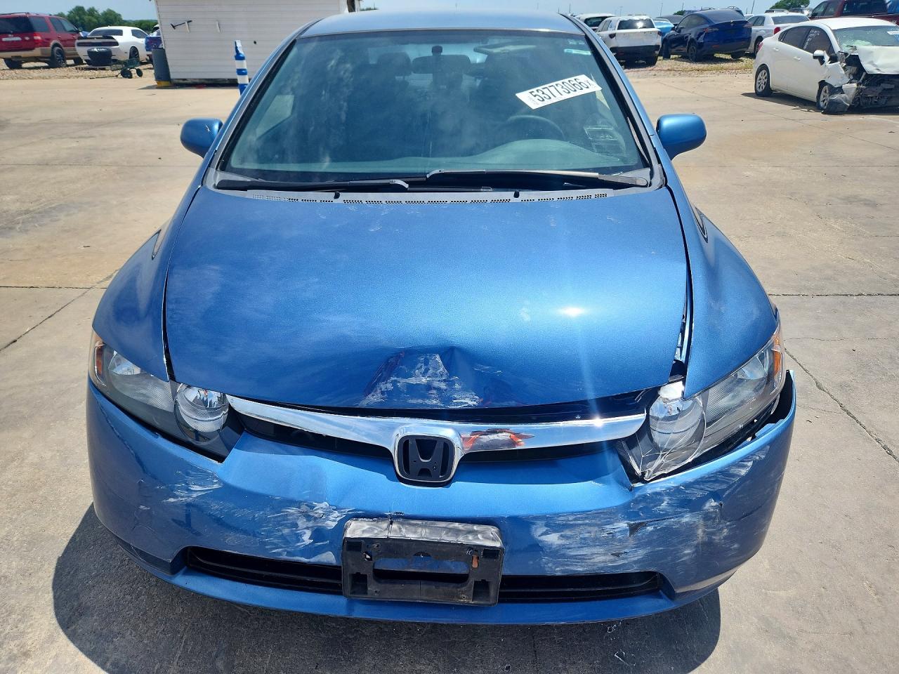 2007 Honda Civic Lx Синий vin: JHMFA16557S007815