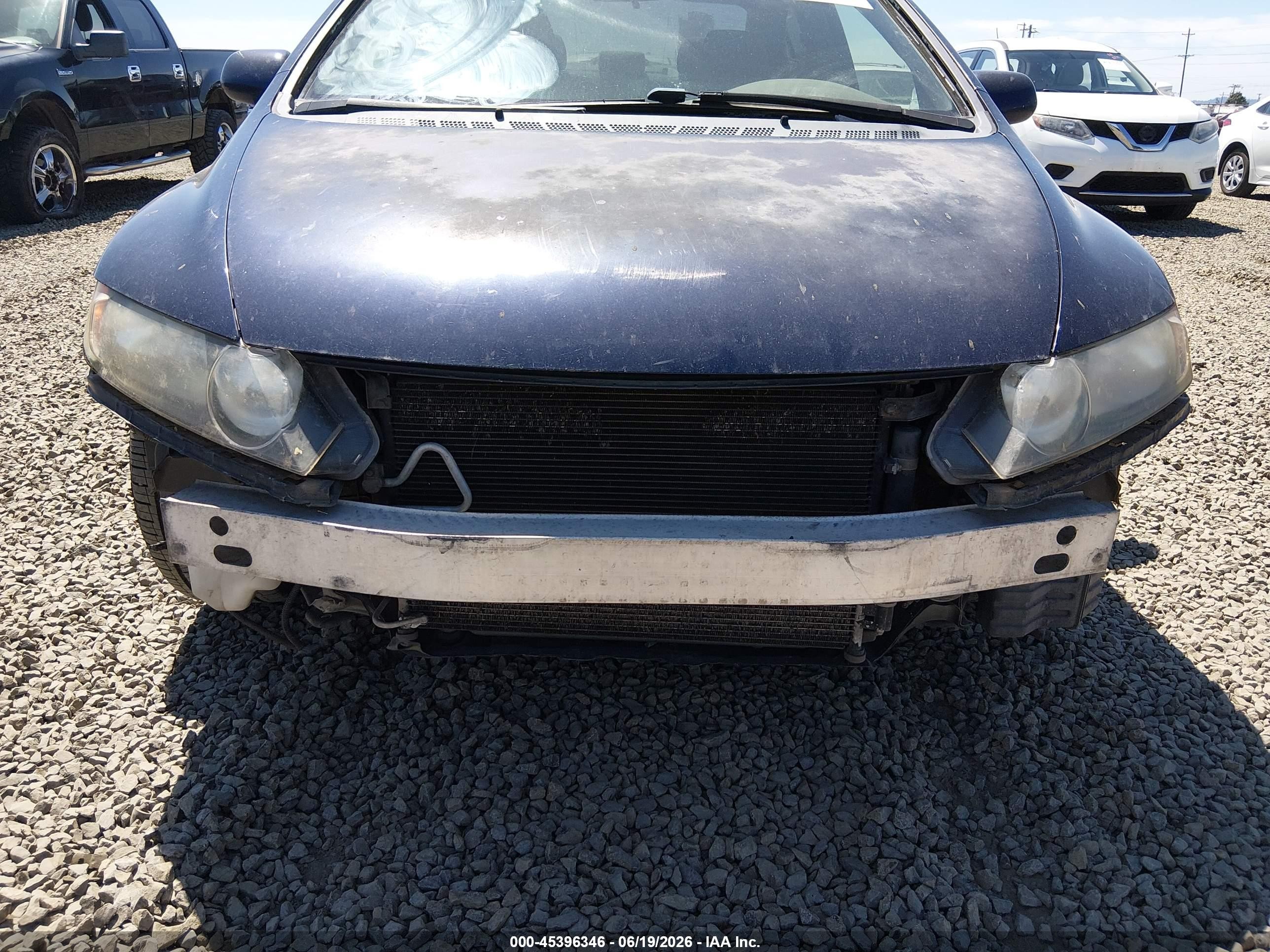 2007 Honda Civic Lx White vin: JHMFA16567S002655