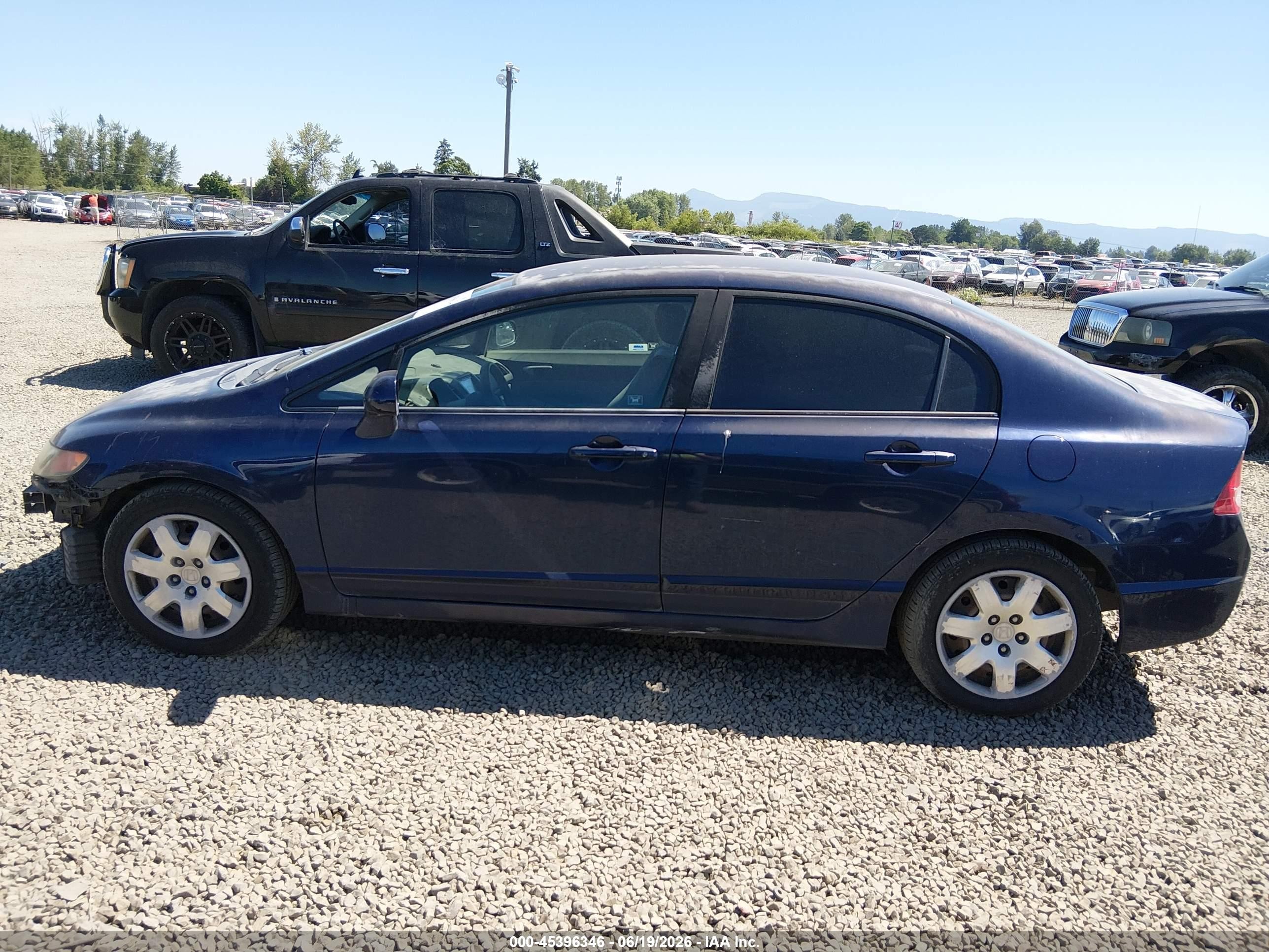 2007 Honda Civic Lx White vin: JHMFA16567S002655