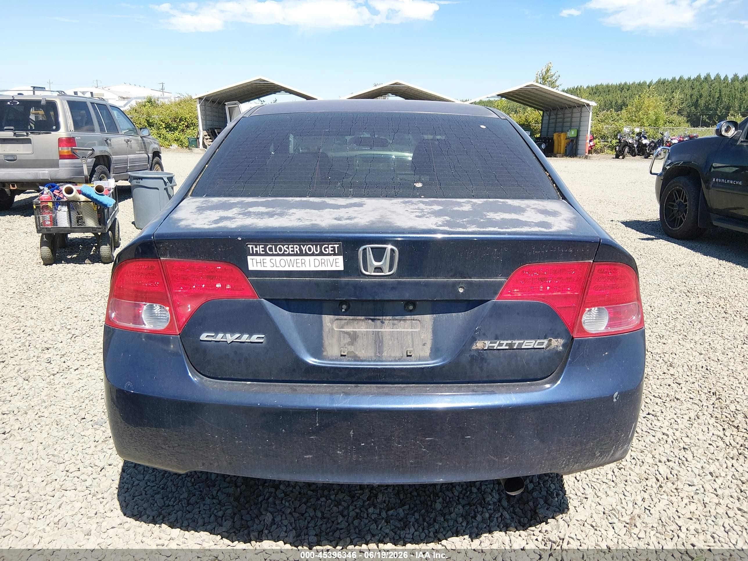 2007 Honda Civic Lx White vin: JHMFA16567S002655