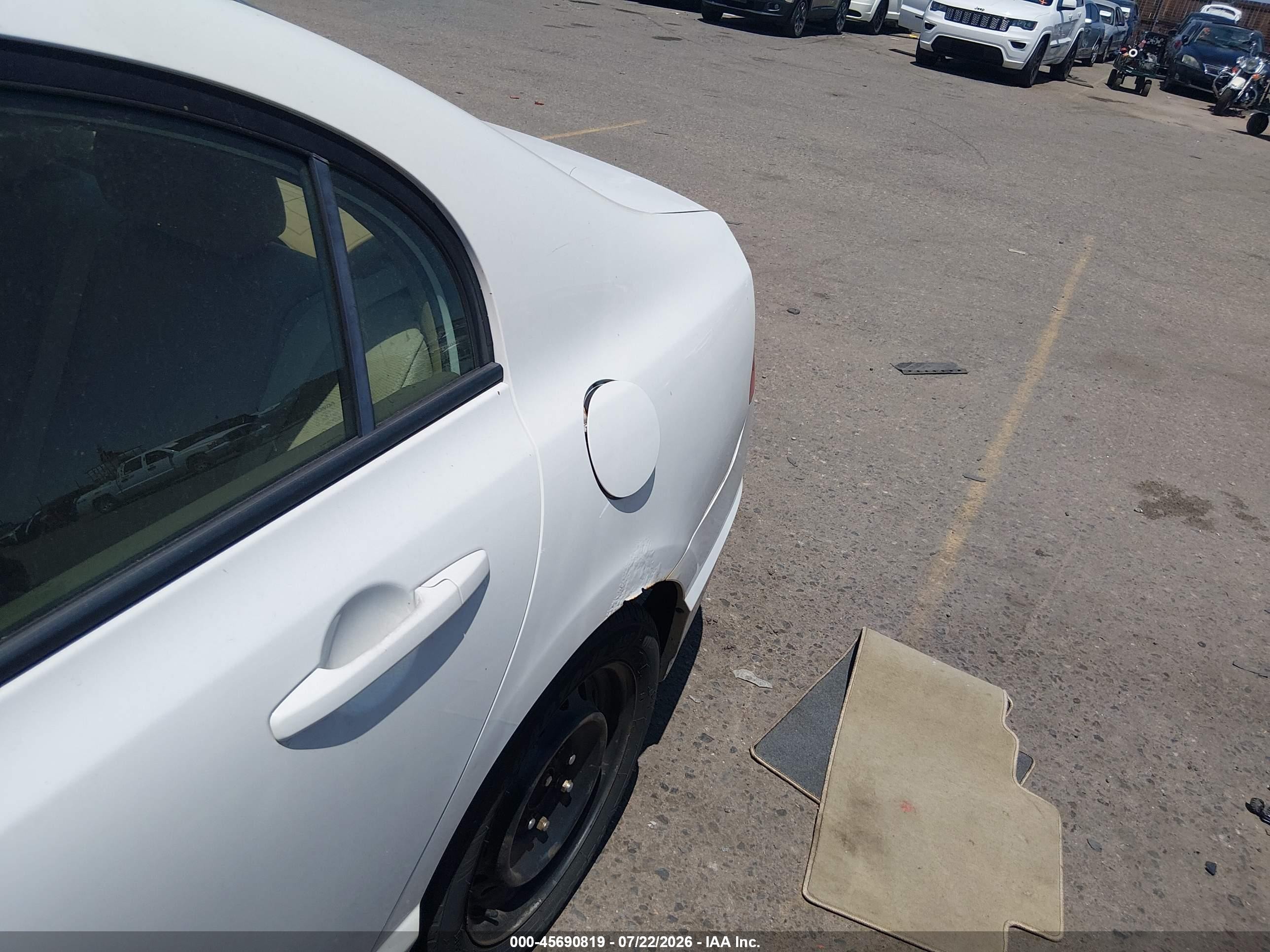 2006 Honda Civic Lx White vin: JHMFA16576S001769