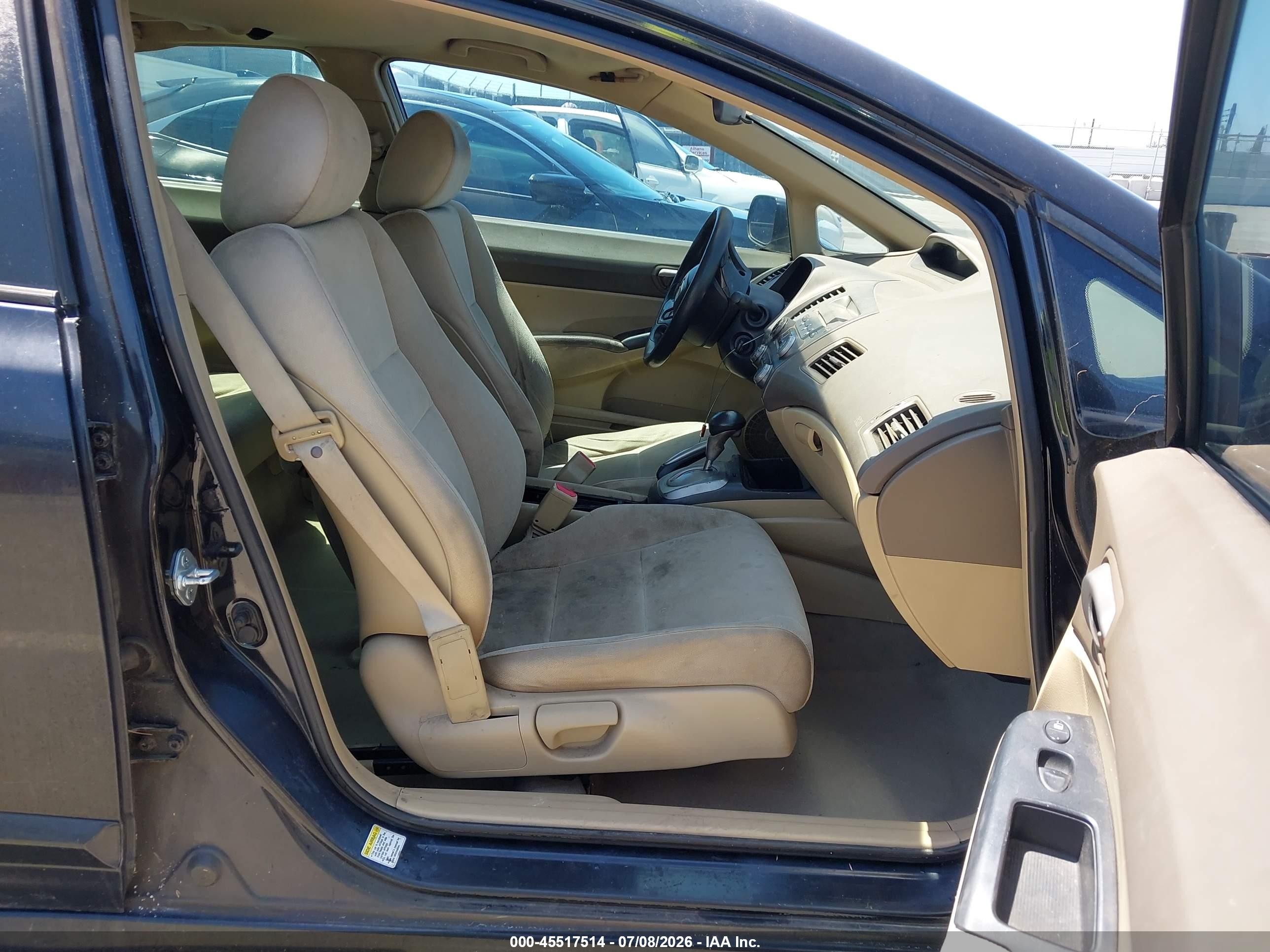 2006 Honda Civic Lx Gray vin: JHMFA16586S013400