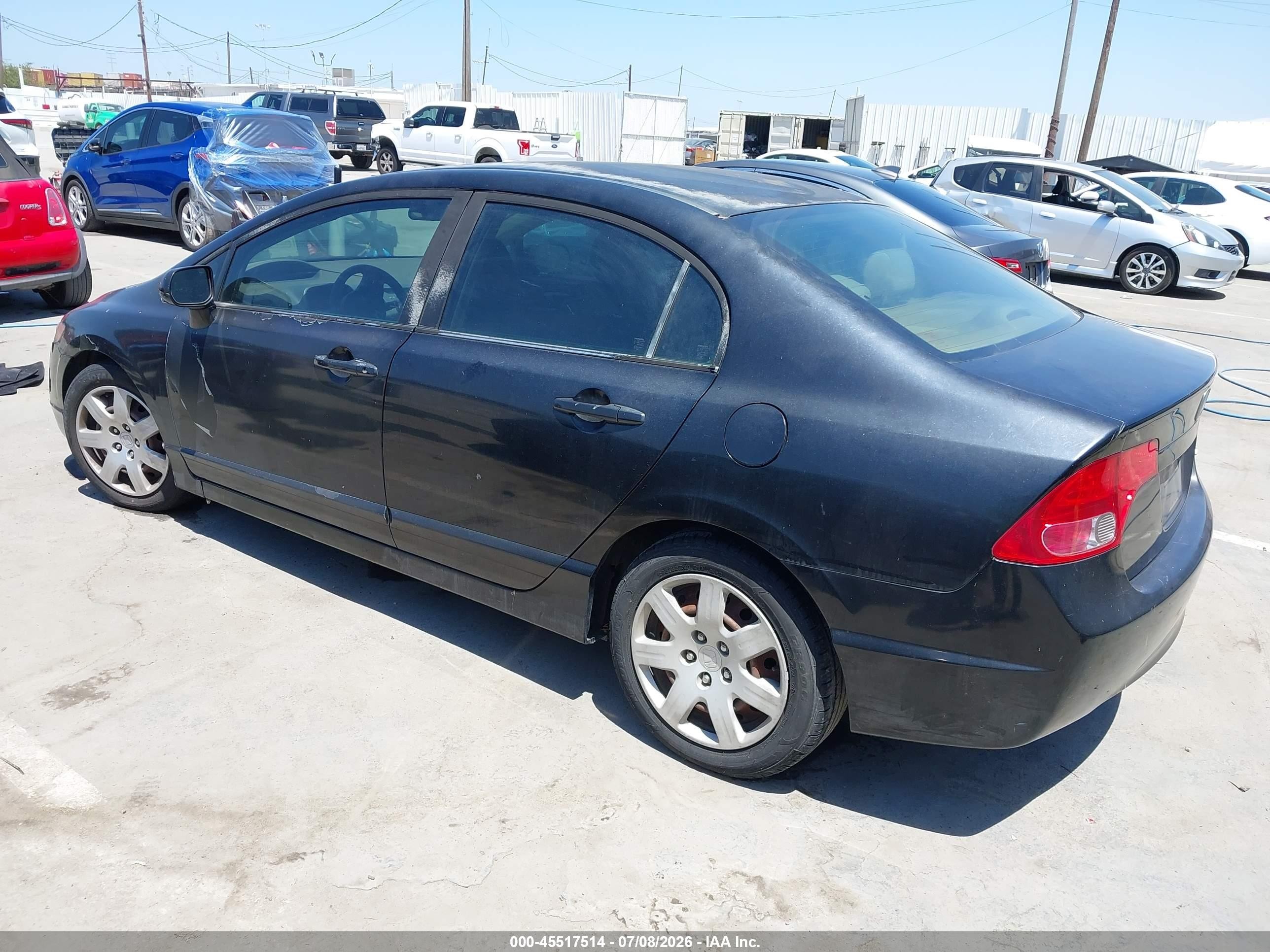 2006 Honda Civic Lx Gray vin: JHMFA16586S013400