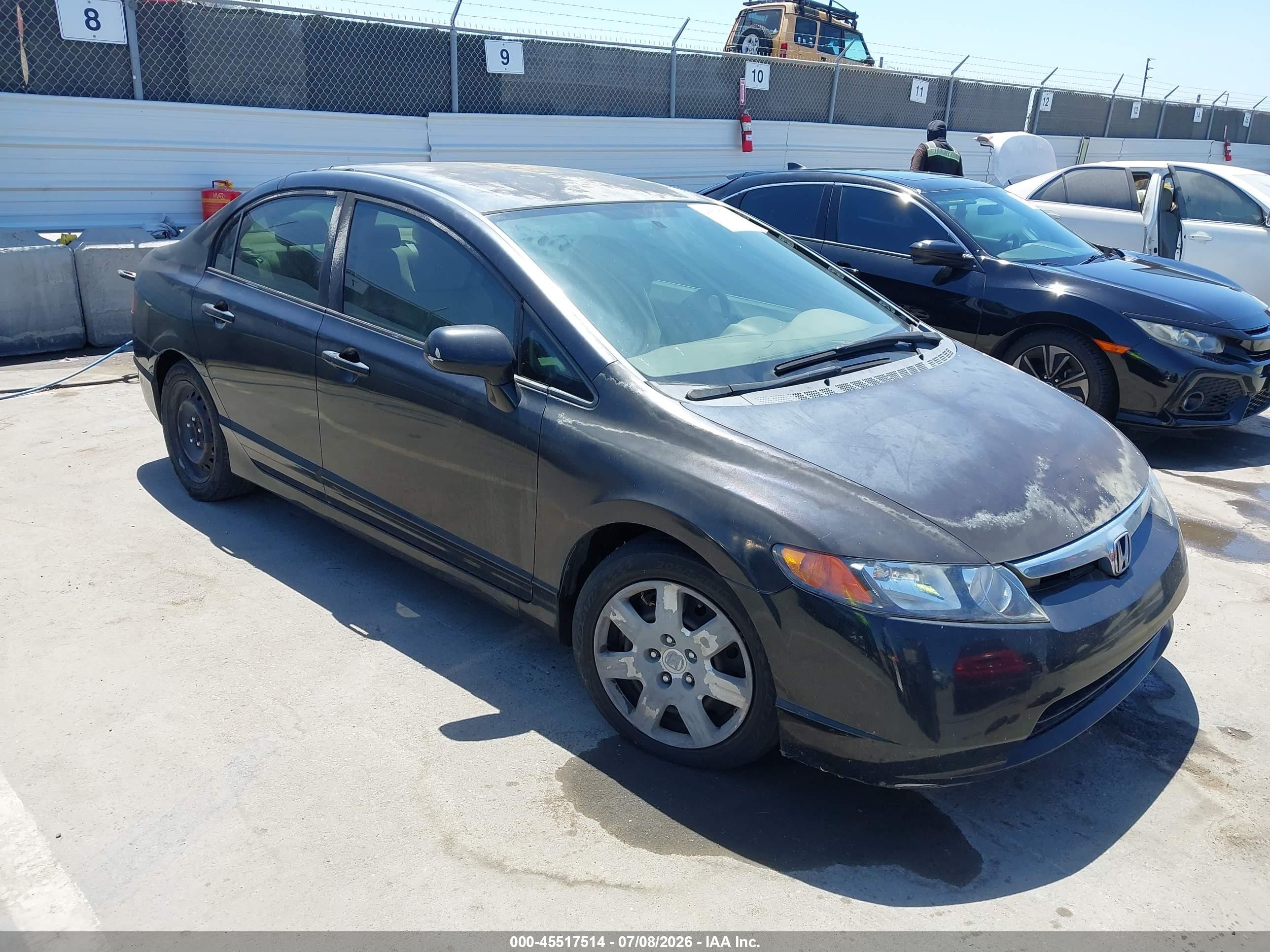 2006 Honda Civic Lx Gray vin: JHMFA16586S013400