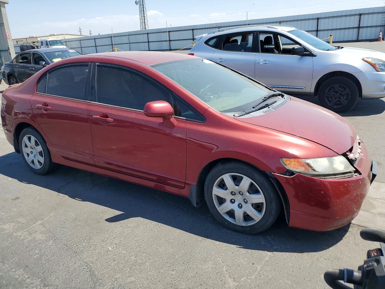 2007 Honda Civic Lx Красный vin: JHMFA16587S000289