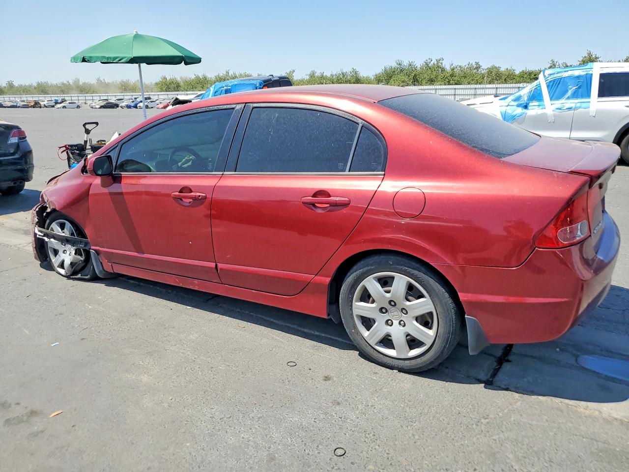 2007 Honda Civic Lx Красный vin: JHMFA16587S000289
