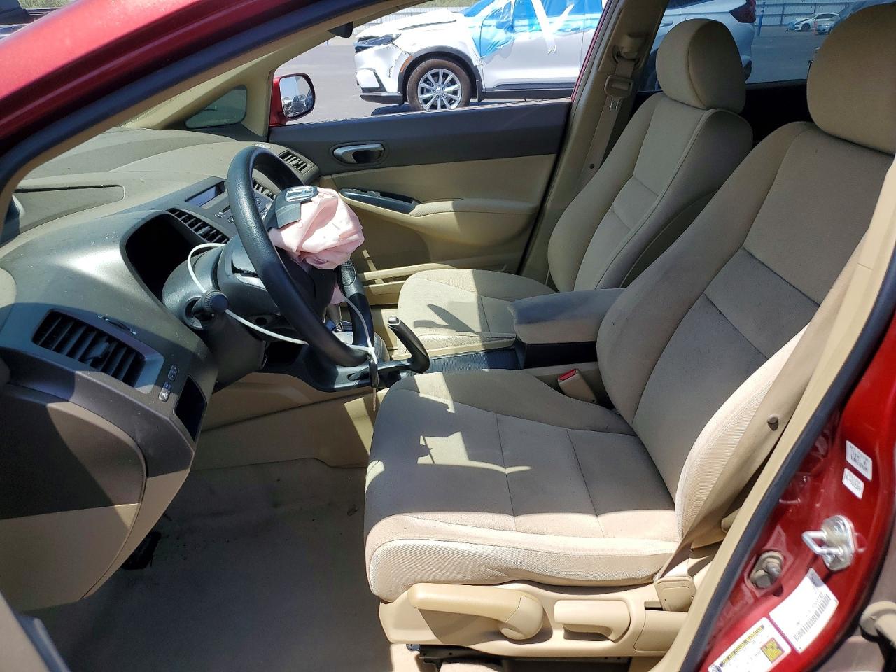 2007 Honda Civic Lx Красный vin: JHMFA16587S000289