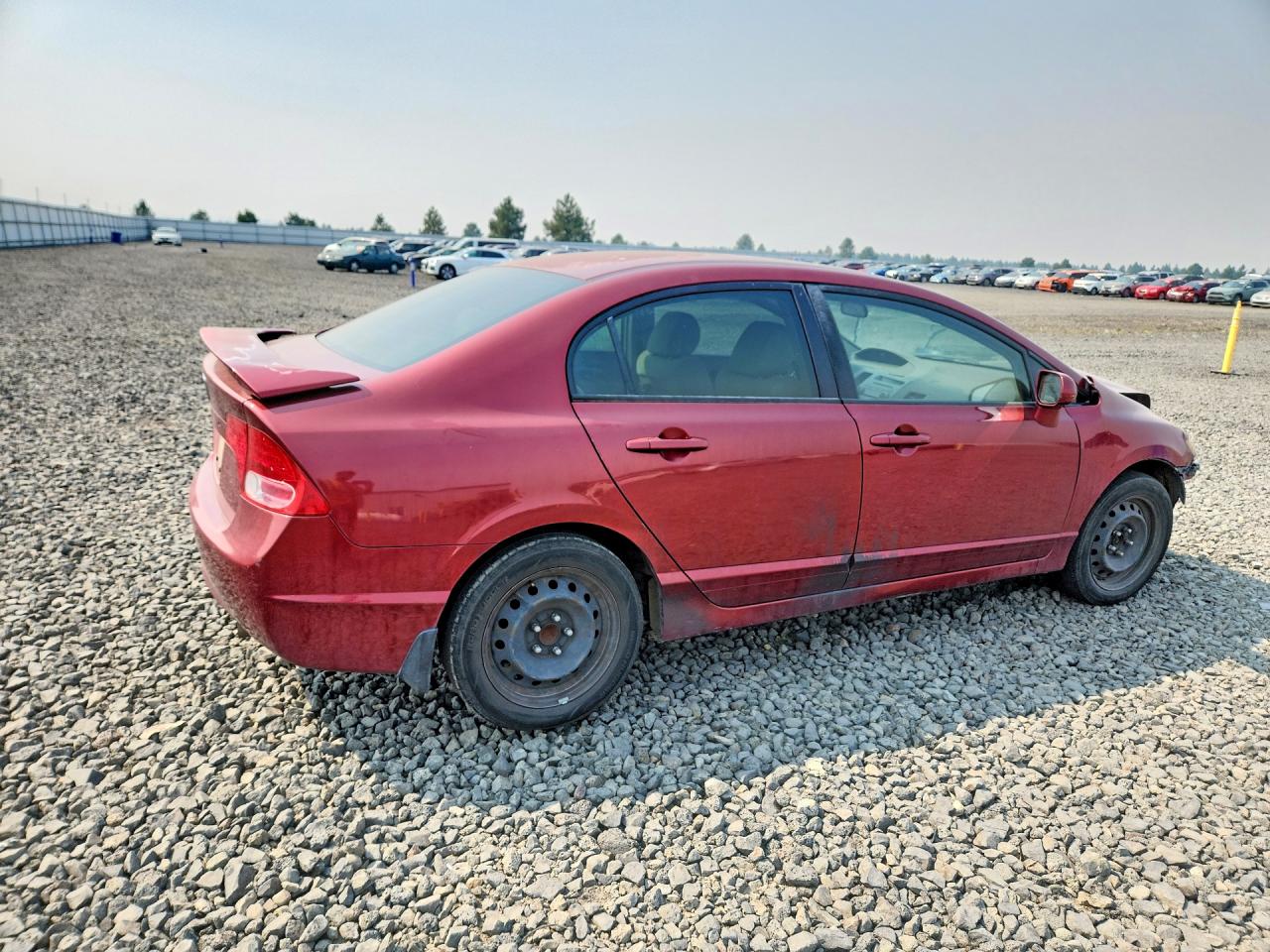 2006 Honda Civic Lx Maroon vin: JHMFA16596S006035