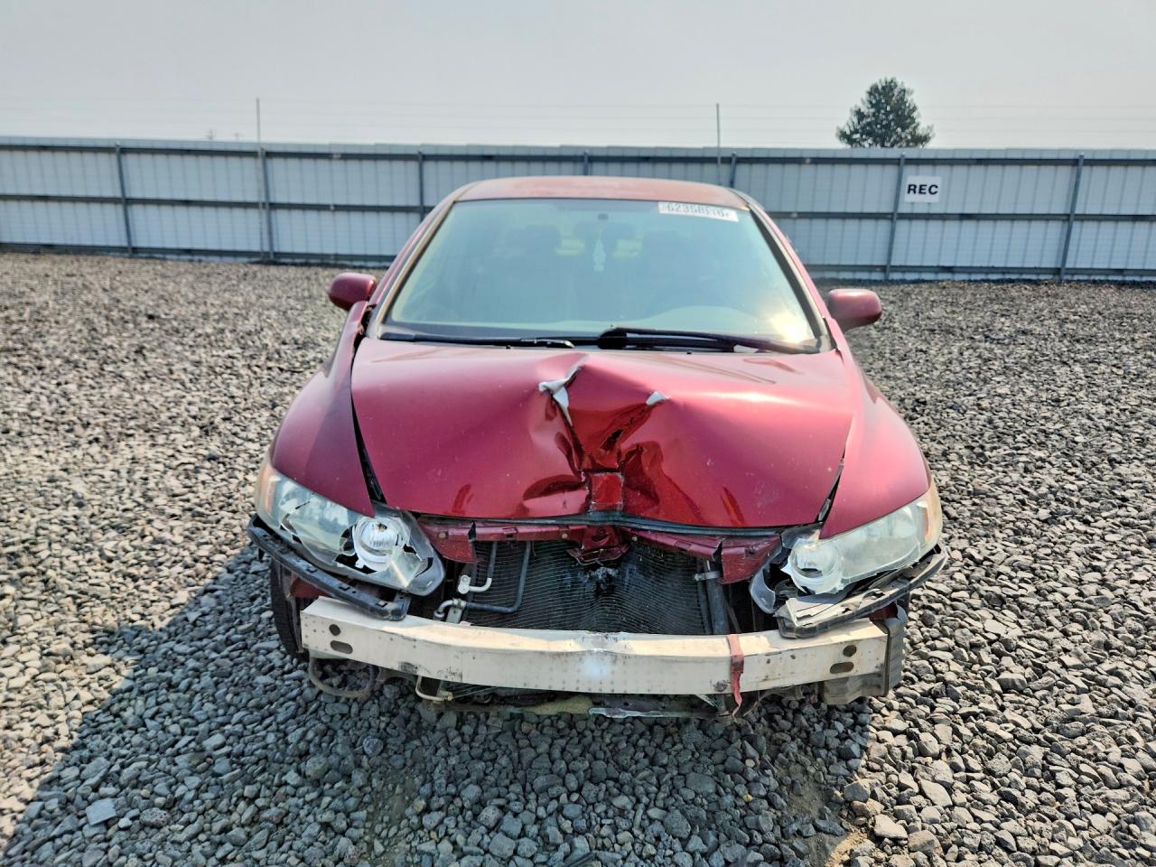 2006 Honda Civic Lx Maroon vin: JHMFA16596S006035