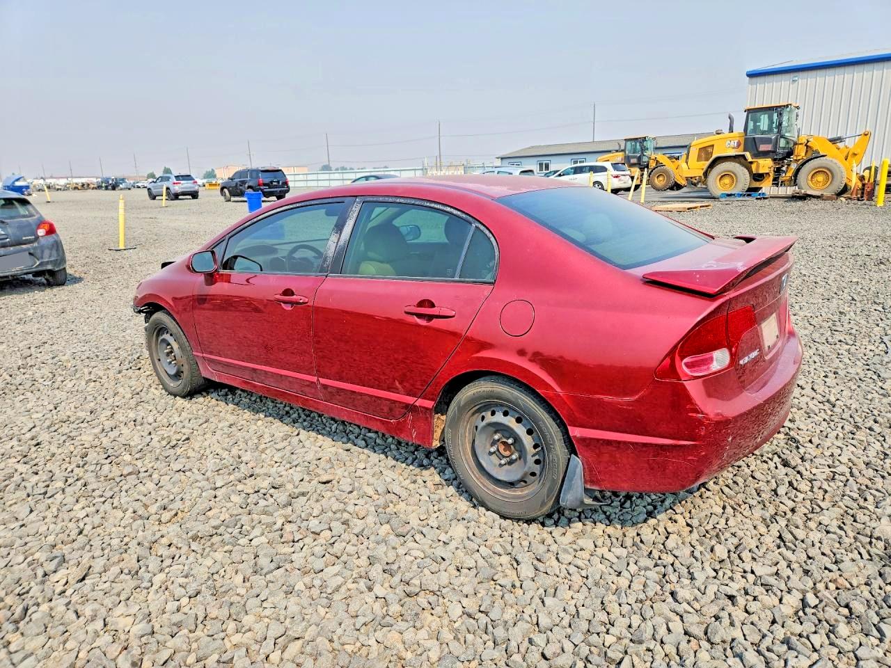 2006 Honda Civic Lx Maroon vin: JHMFA16596S006035